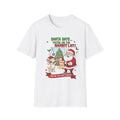 Naughty List Christmas T-Shirt — Santa with Dog Holiday Tee
