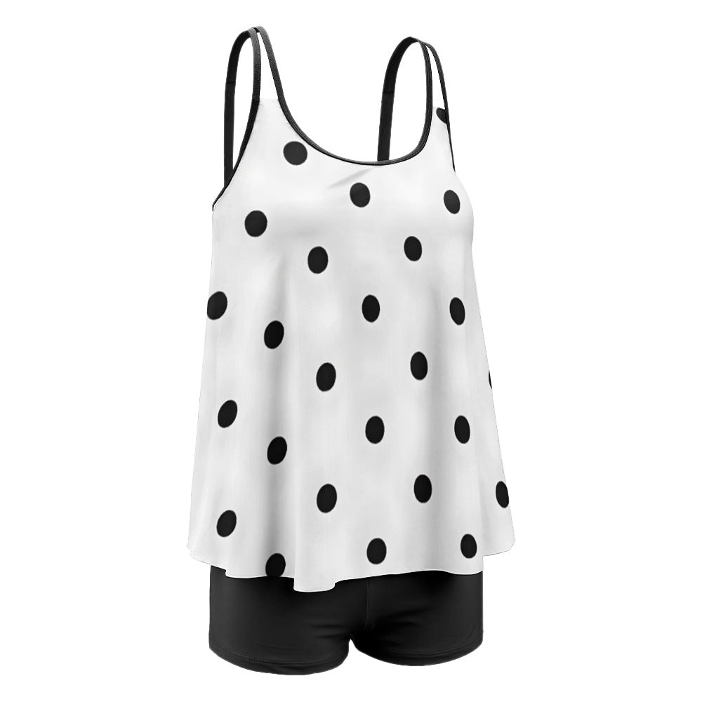 Polka Dot Darling Set Split swimsuit set   plus size