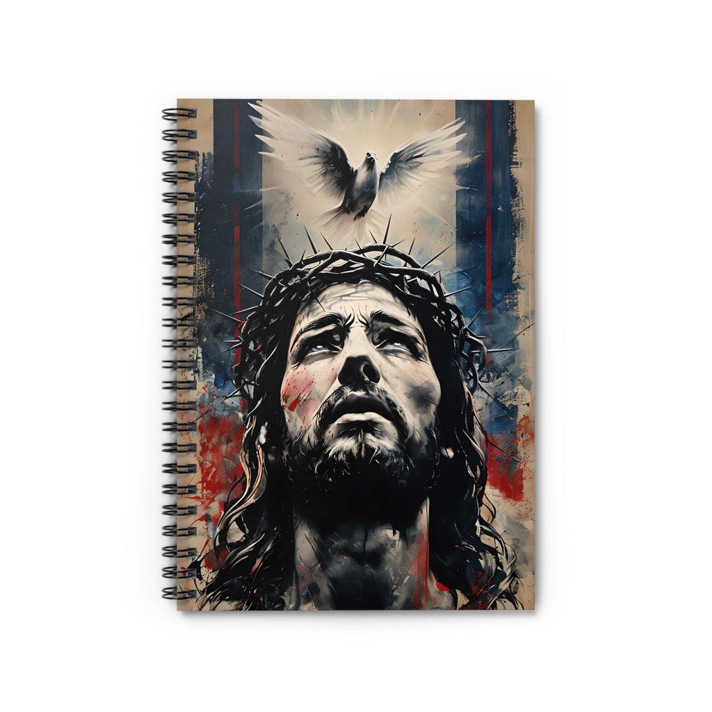 Spiritual Spiral Notebook - Ruled Line, Inspirational Journal, Christian Faith Memo Pad, Bible Study Notepad, Gift for Believers