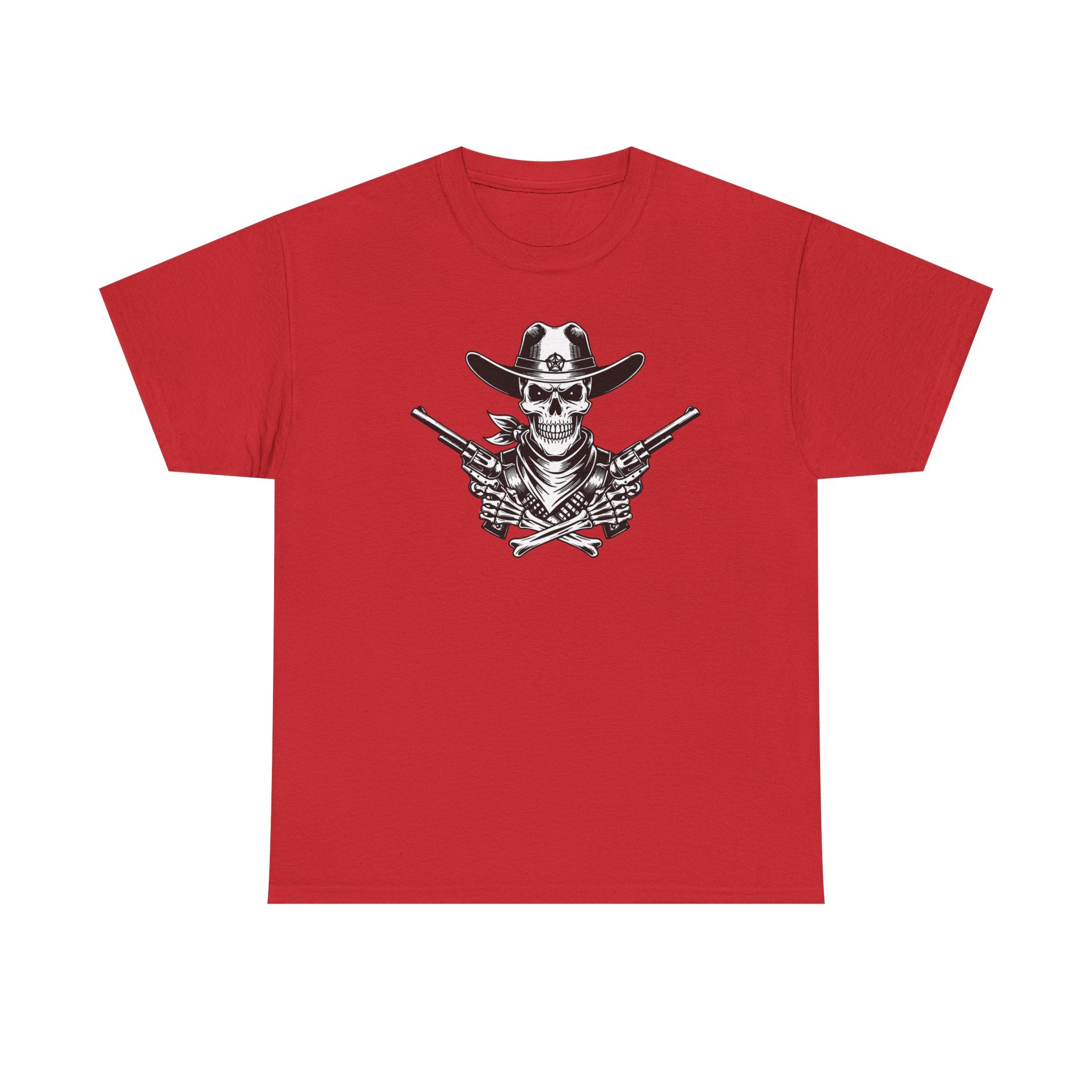 Skull Cowboy T-Shirt — Western Gunslinger Graphic Tee