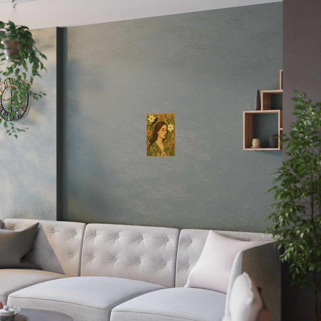Satin Poster - Nature and Birds Design