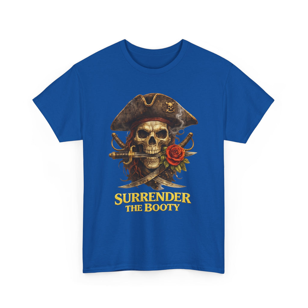 Pirate Skull Tee — "Surrender the Booty" Graphic T‑Shirt