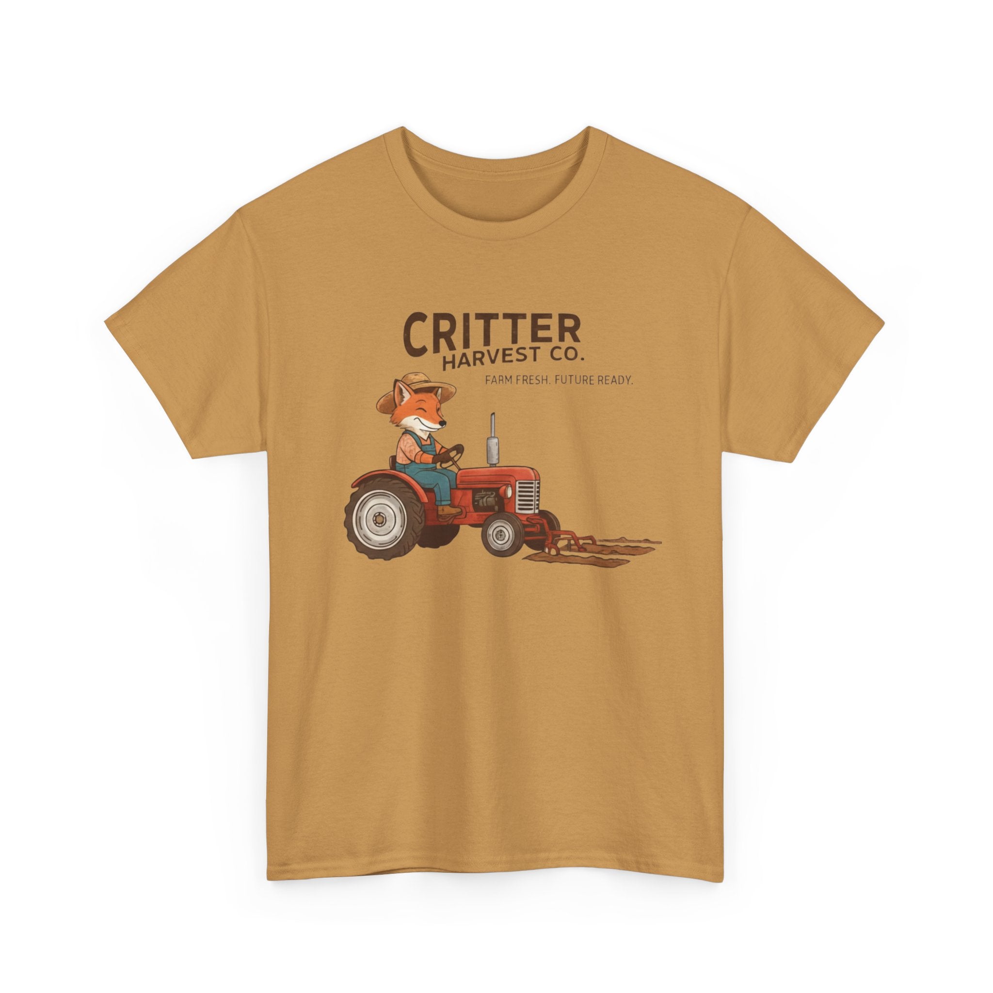 Critter Harvest Co. Tractor Tee  Cute Farm Animal Graphic T-Shirt     Trendy TShirt