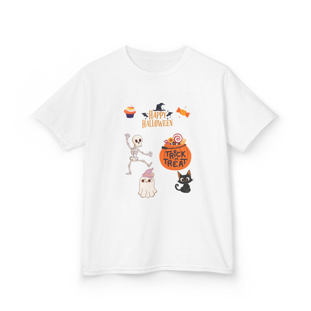 Kids Halloween Tee - Spooky and Happy Design