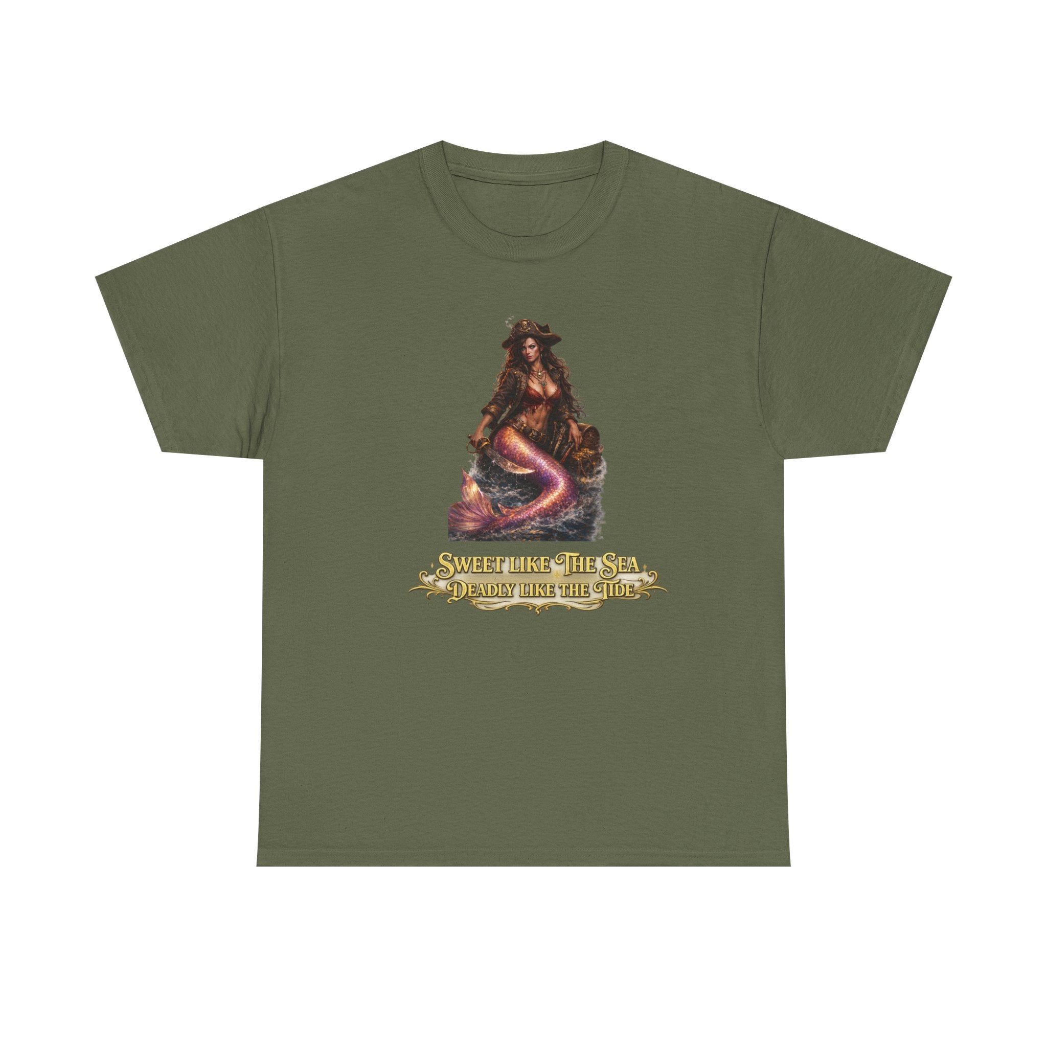 Sweet Like the Sea Mermaid T-Shirt — 'Deadly Like the Tide' Coastal Graphic Tee