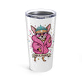 Diva Paws Chihuahua Illustration Tumbler 20oz | Cute Dog Travel Mug