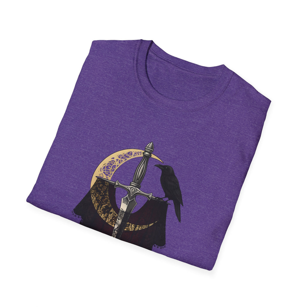 Dark Desire Sword & Raven Gothic Moon T-Shirt     Trendy TShirt