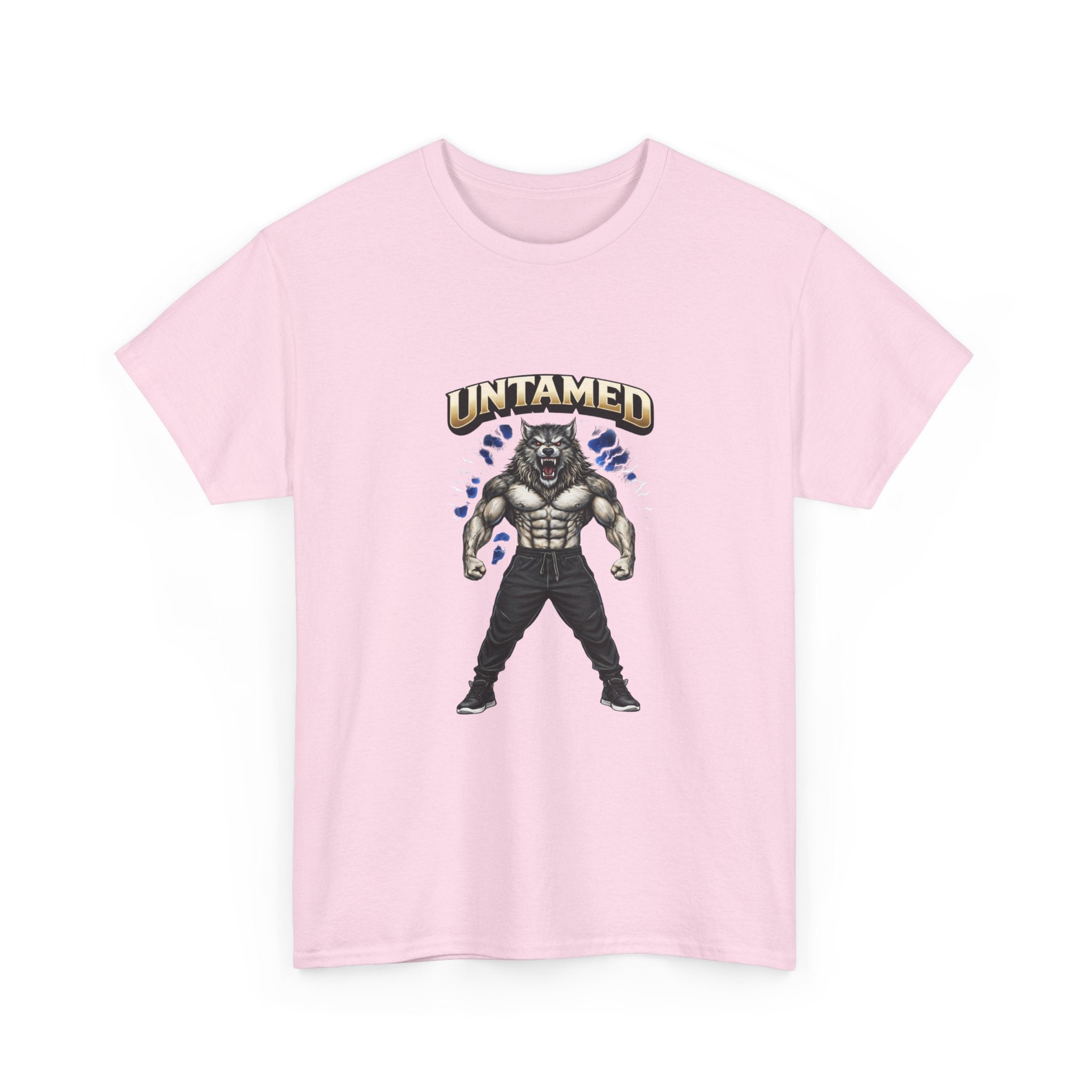 Untamed Beast Graphic Tee — Muscle Mask Wolf Fitness Shirt   Gym