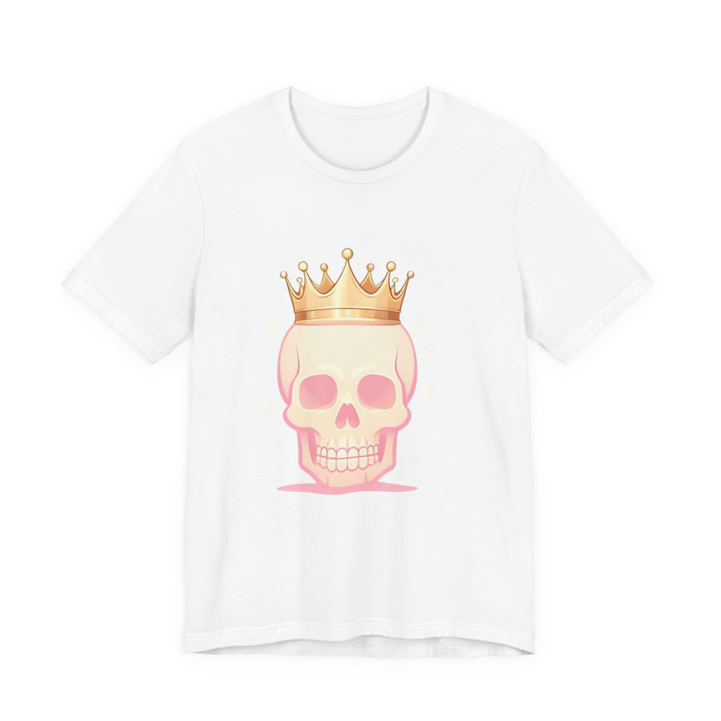Crowned Skull Tee - Unisex Jersey T-Shirt, Edgy Fashion, Gift for Halloween, Unique Graphic Tee, Casual Wear, Streetwear Style