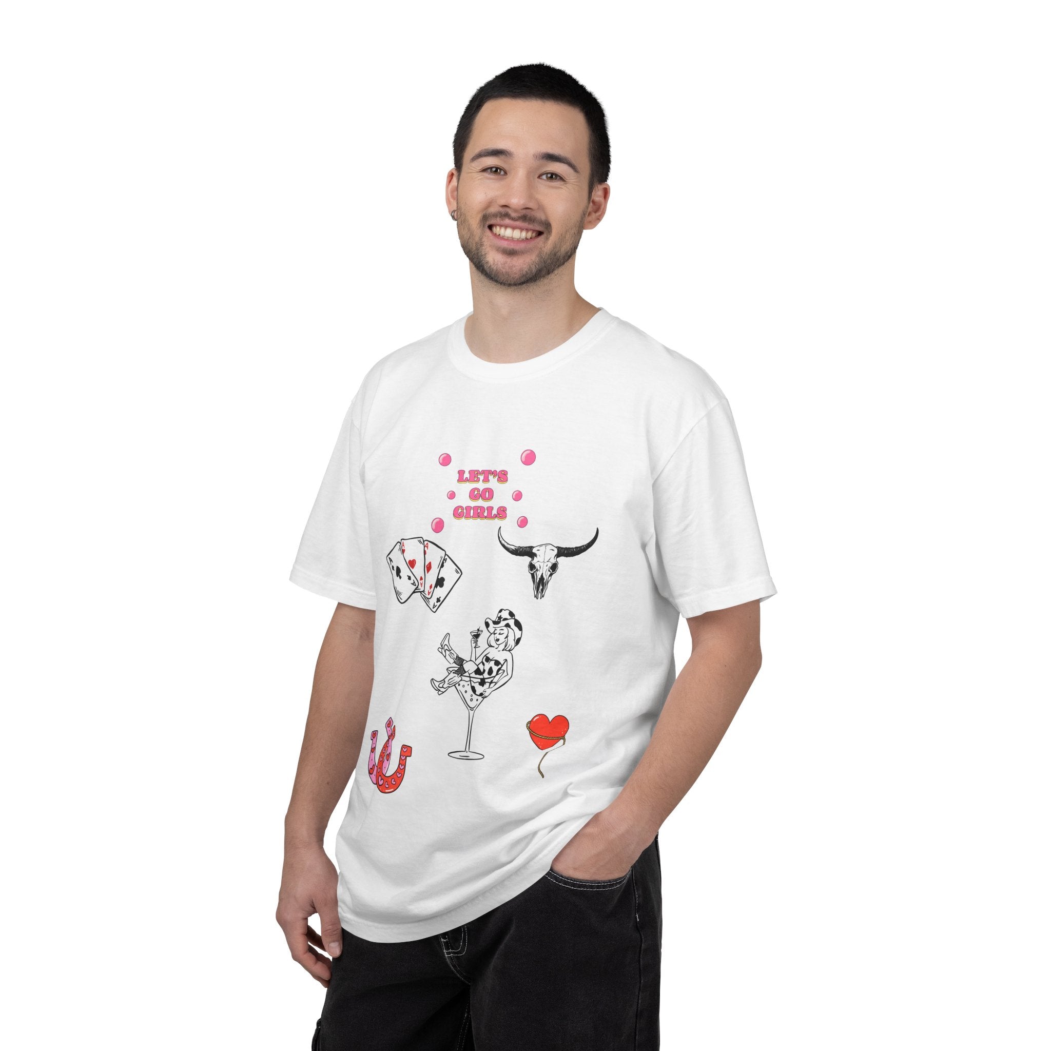 Let's Go Girls Graphic Tee, Fun Casual Shirt, Gift for Her, Festival Top, Spring/ Summer Fashion, Playful Vibe T-shirt