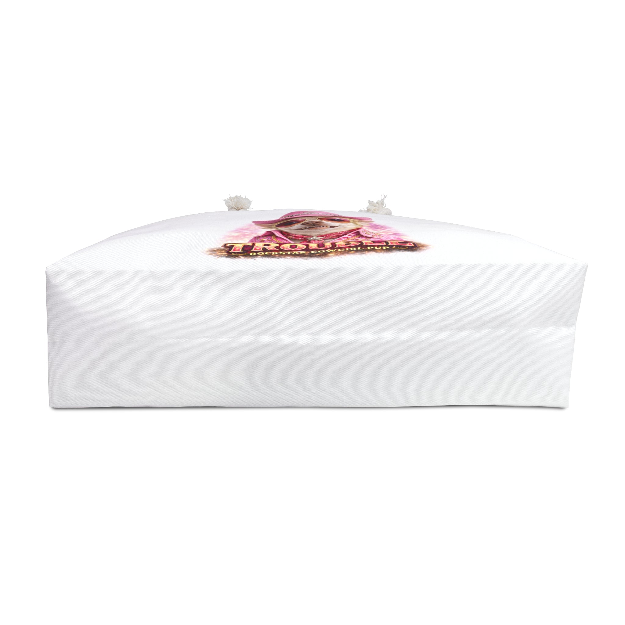 Chihuahua 'Trouble' Weekender Bag — COCO Pink Cowgirl Dog Travel Tote