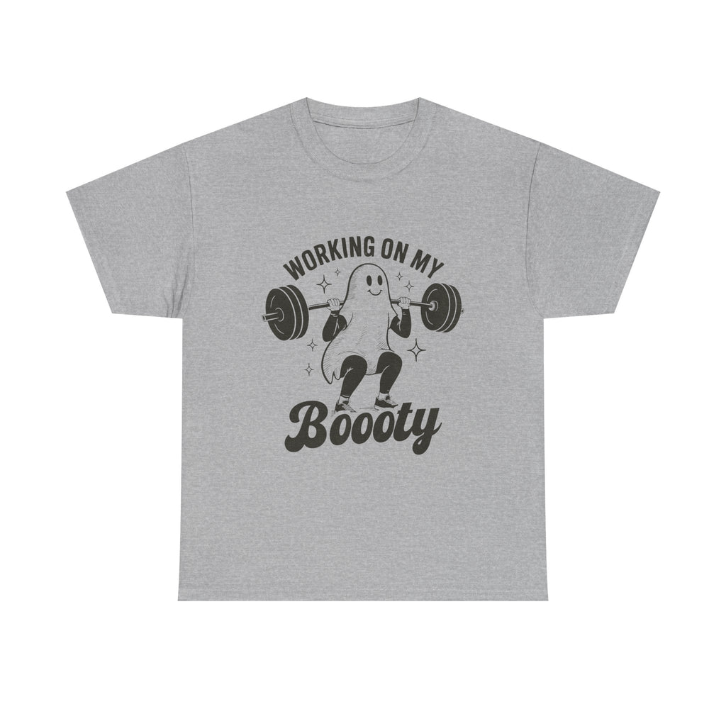 Working On My Booooty Tee – Funny Ghost Weightlifting Shirt