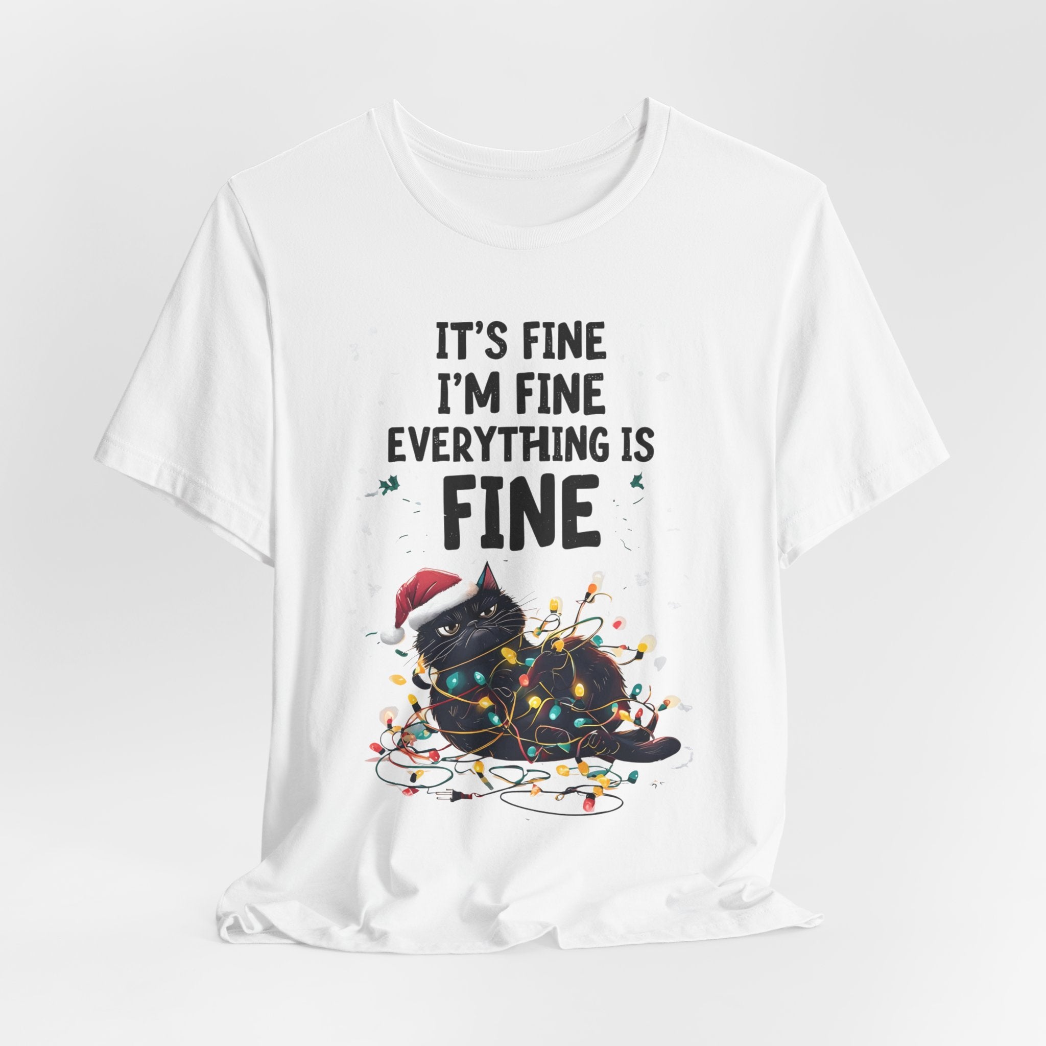 Funny Cat Lovers Christmas Tee