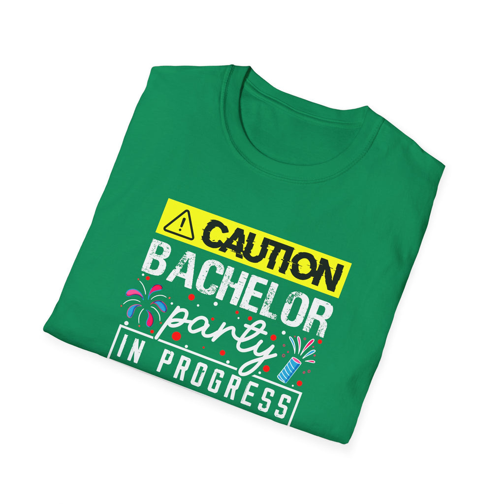 Bachelor Party Caution In Progress T-Shirt