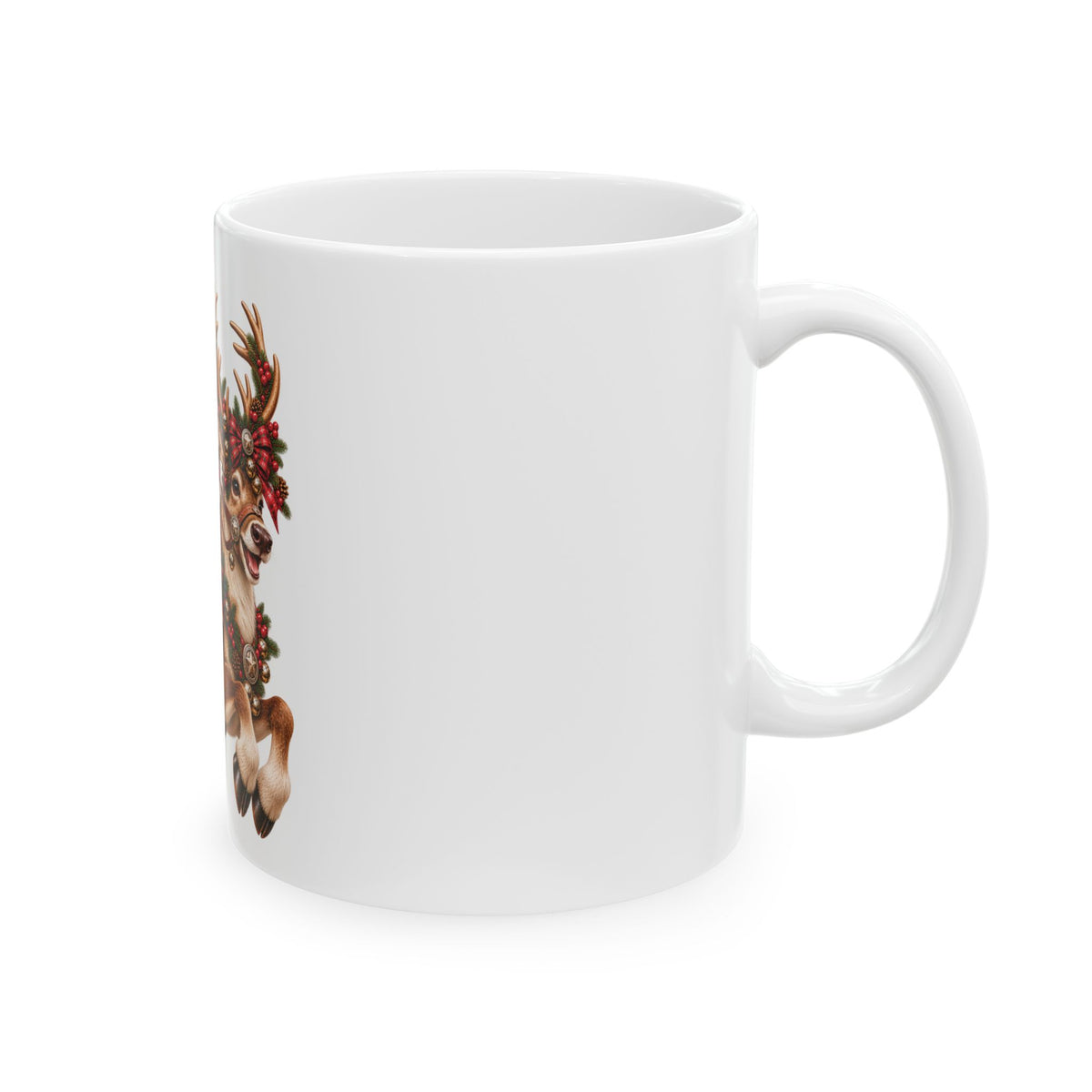 Christmas Cowboy Possum & Reindeer Mug – Funny Western Holiday Coffee Cup 🤠🎄🦌