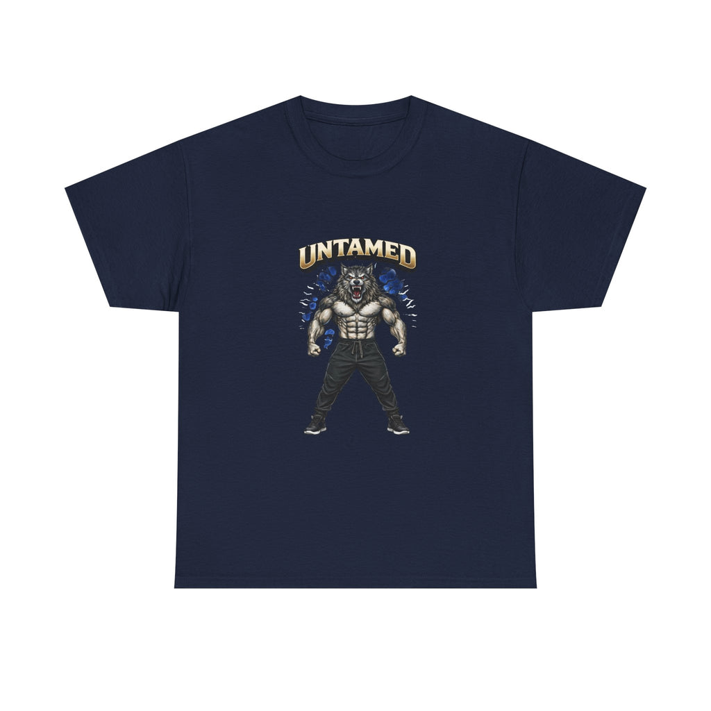 Untamed Beast Graphic Tee — Muscle Mask Wolf Fitness Shirt   Gym