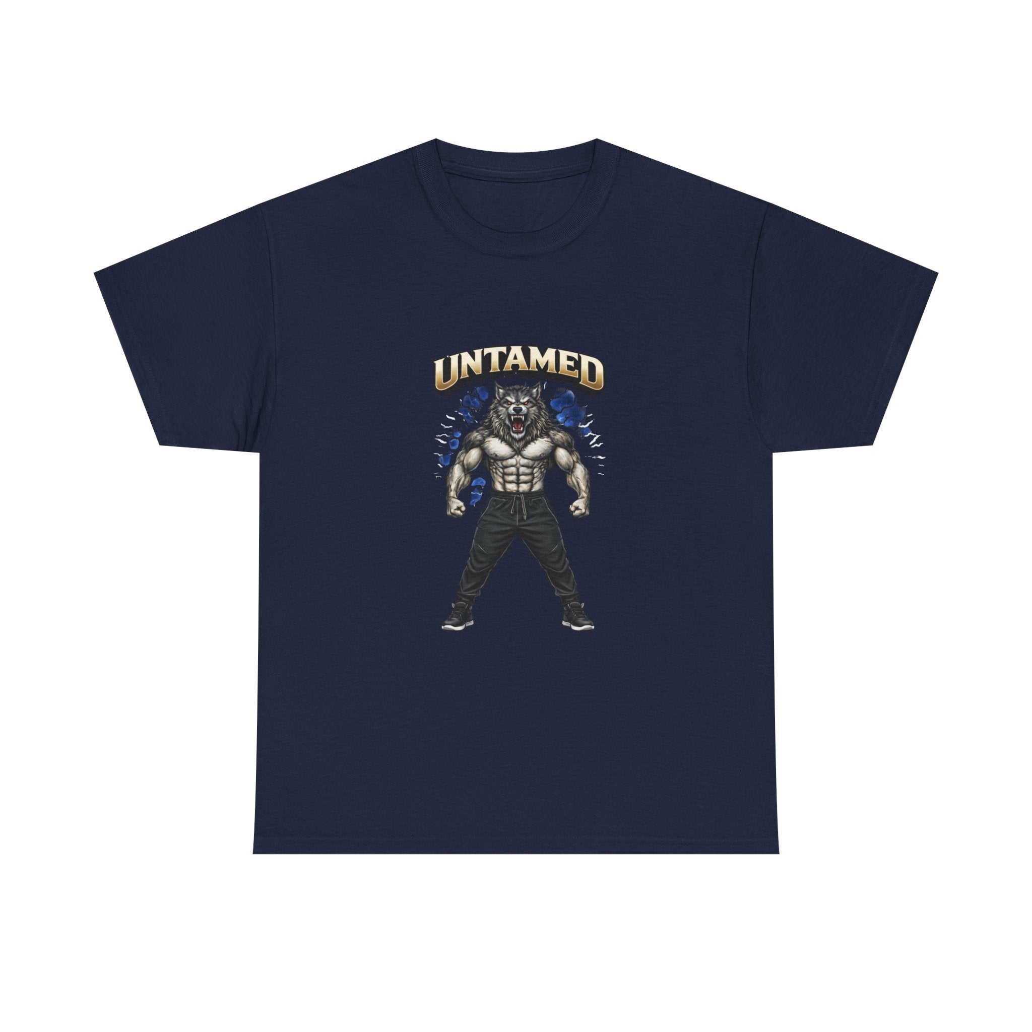 Untamed Beast Graphic Tee — Muscle Mask Wolf Fitness Shirt   Gym