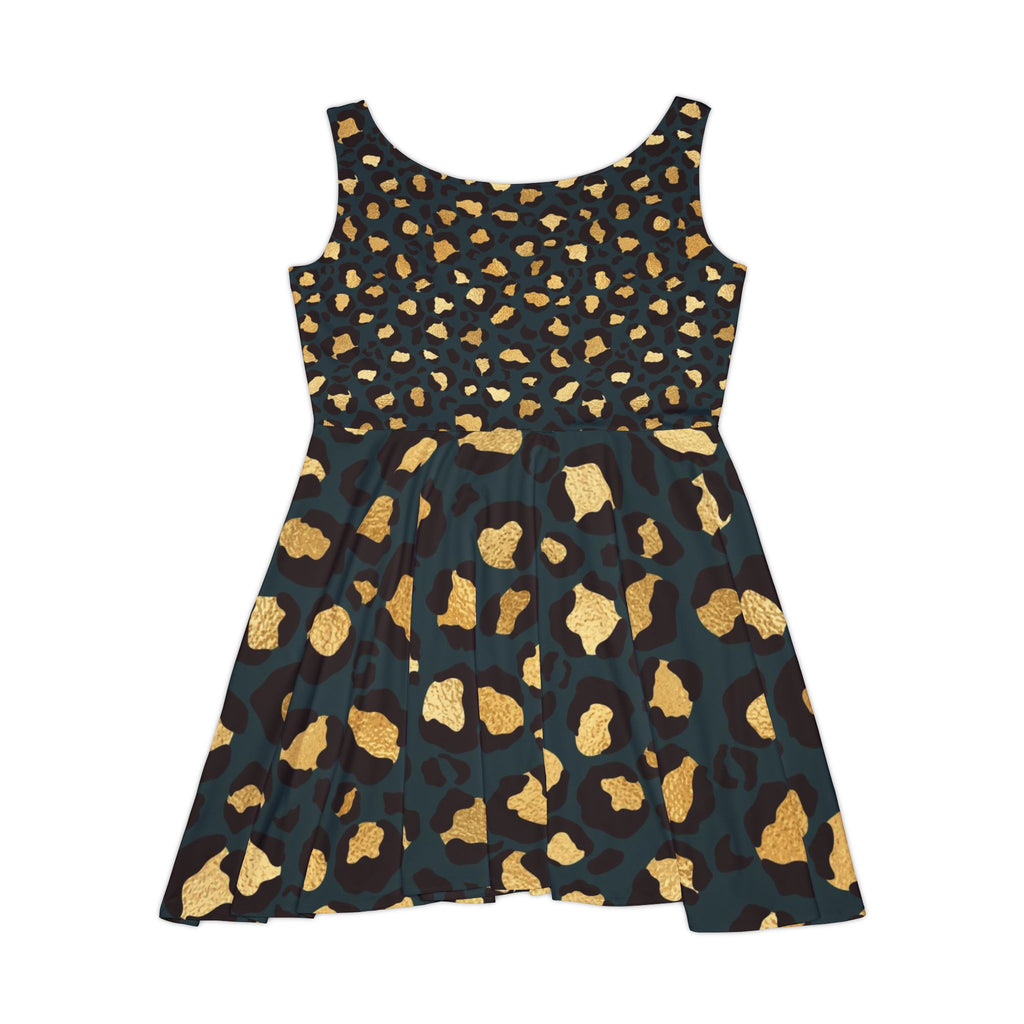 Leopard Print Skater Dress – Women's Animal Print Flared Dress