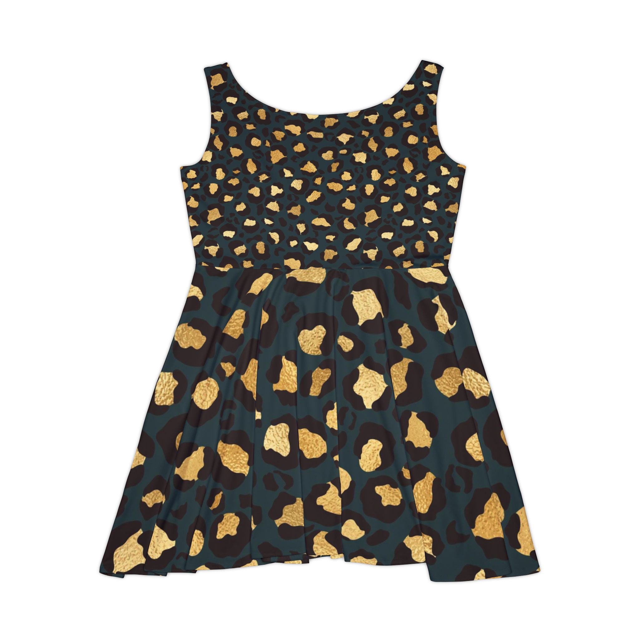 Leopard Print Skater Dress – Women's Animal Print Flared Dress