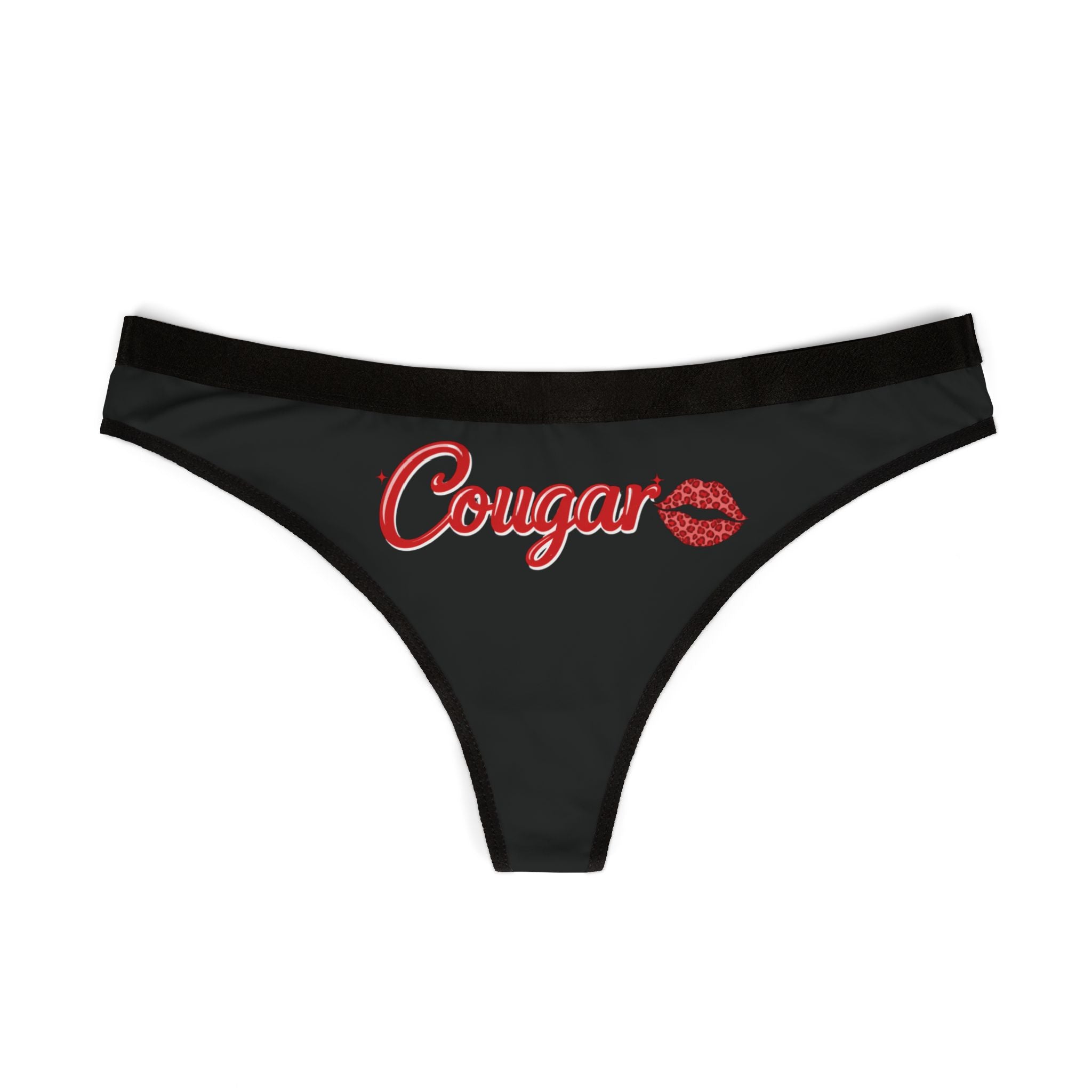 Cougar Kiss Thong – Women's Novelty Lingerie