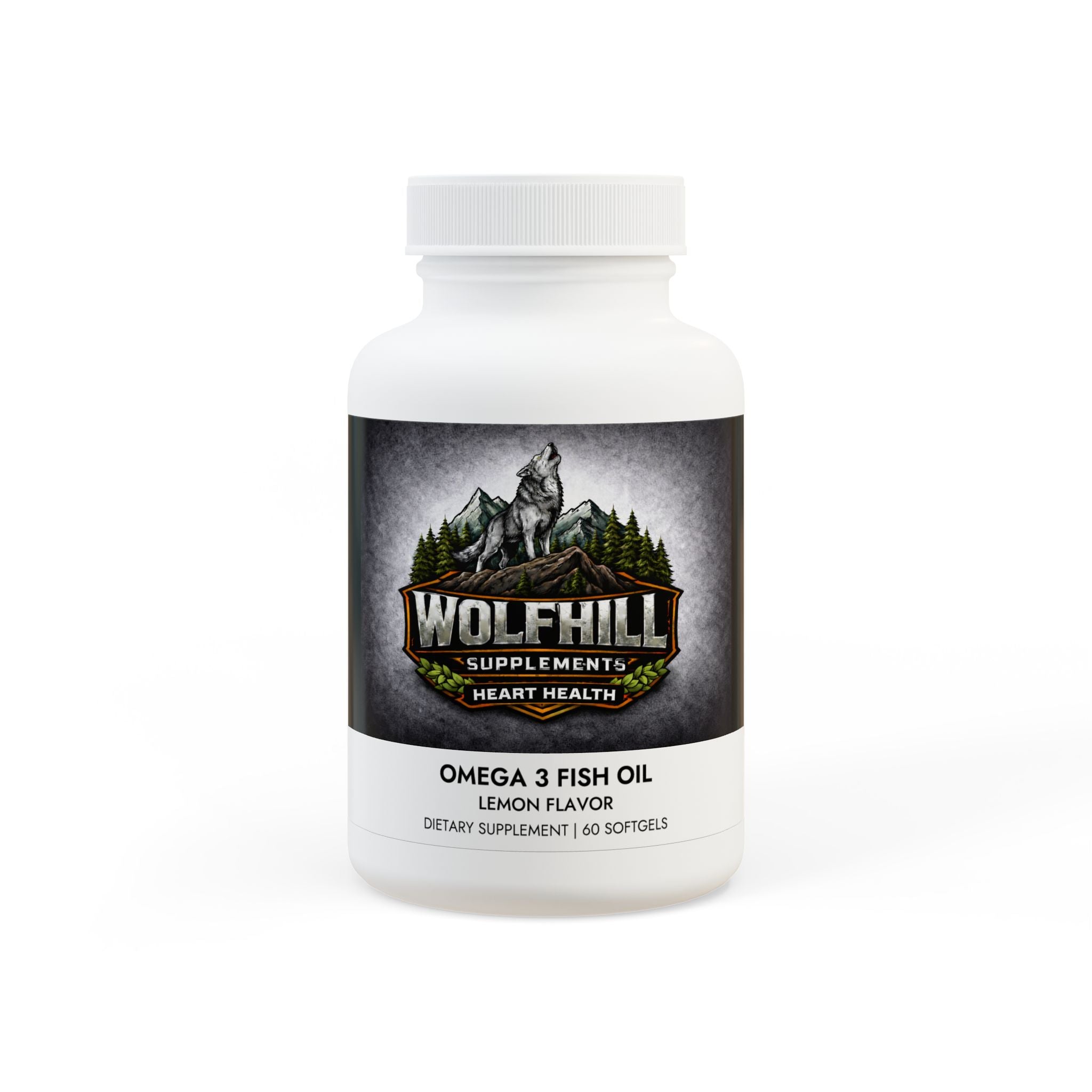 Wolf Hill -Omega 3 Fish Oil Supplement (60 Softgels)