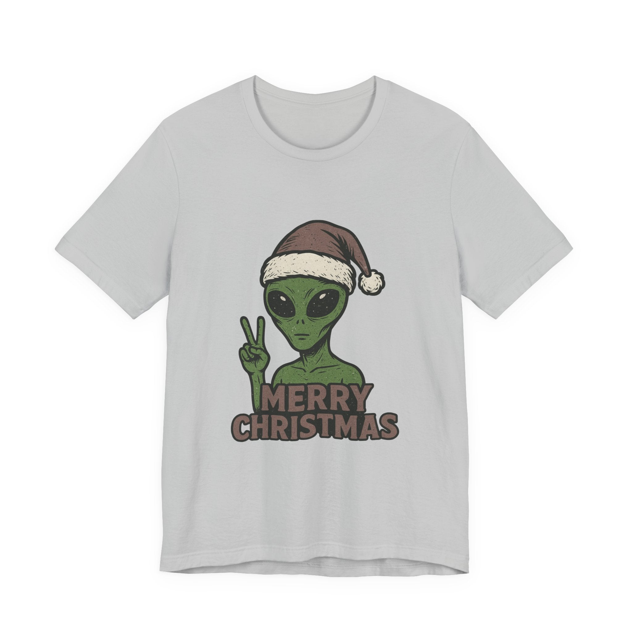 Funny Alien Merry Christmas Unisex Tee