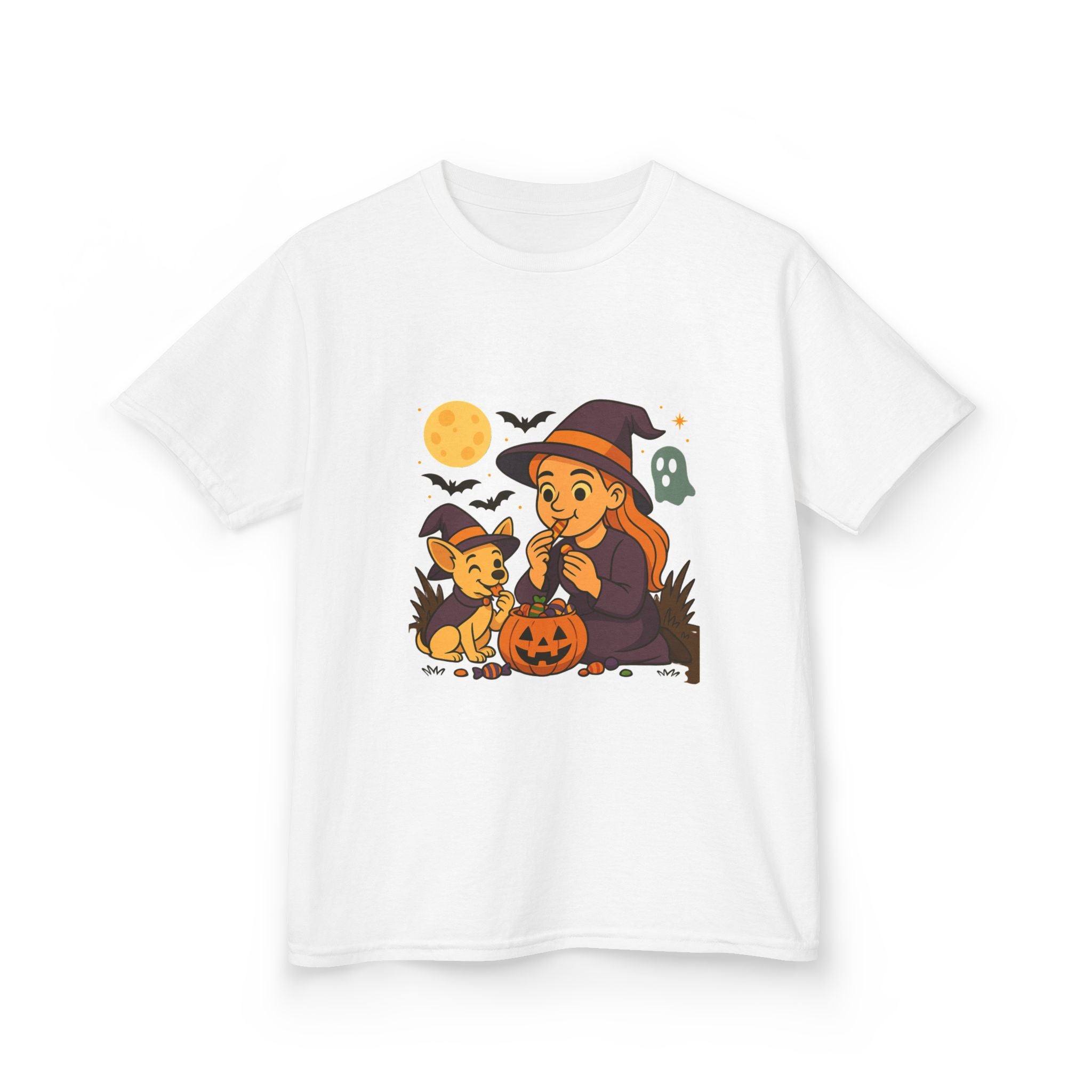 Halloween Kids Tee, Cute Costume T-Shirt, Trick or Treat Shirt, Halloween Outfit, Kids Halloween Apparel, Festive Cotton Tee