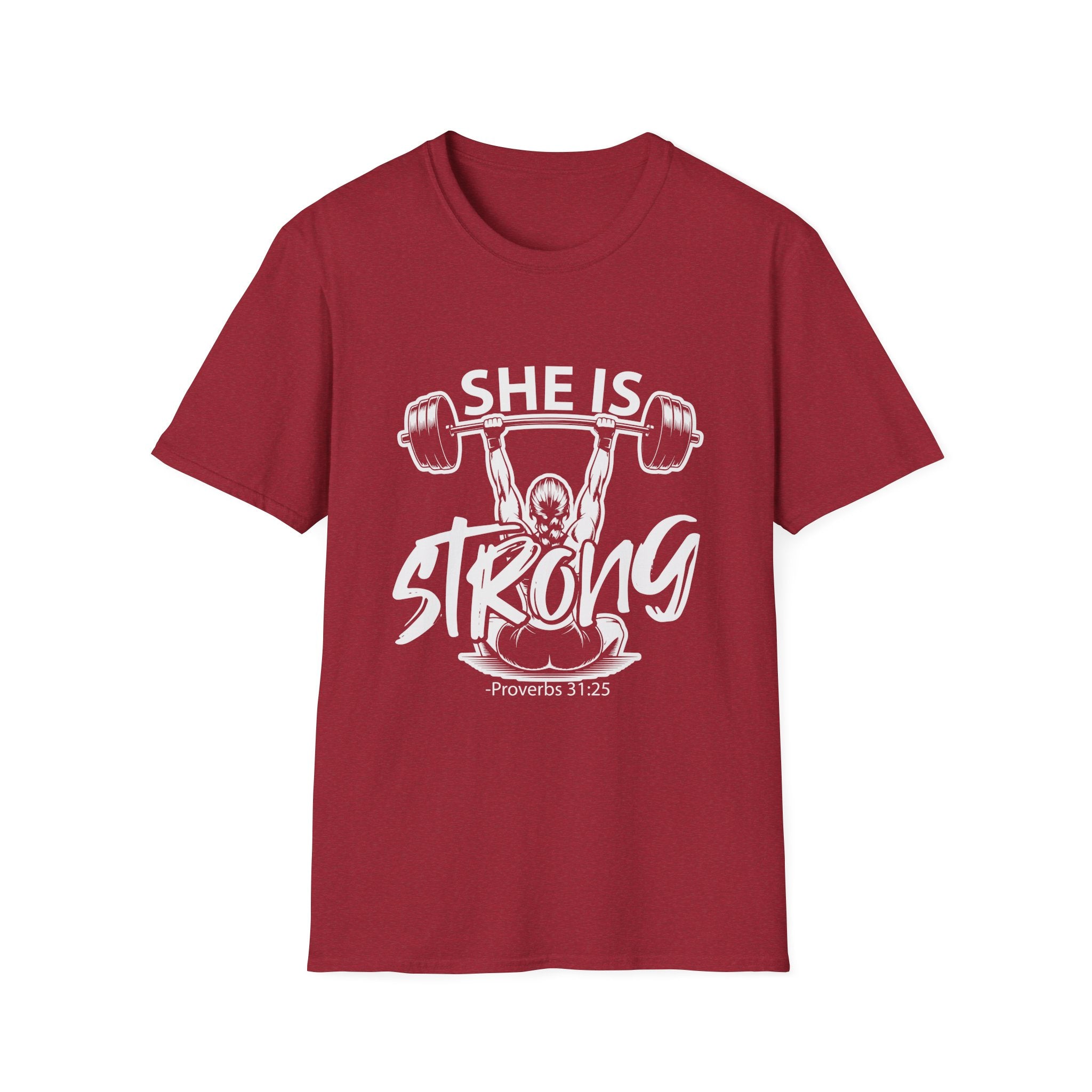 She Is Strong Inspirational T-Shirt — Empowerment Tee for Women