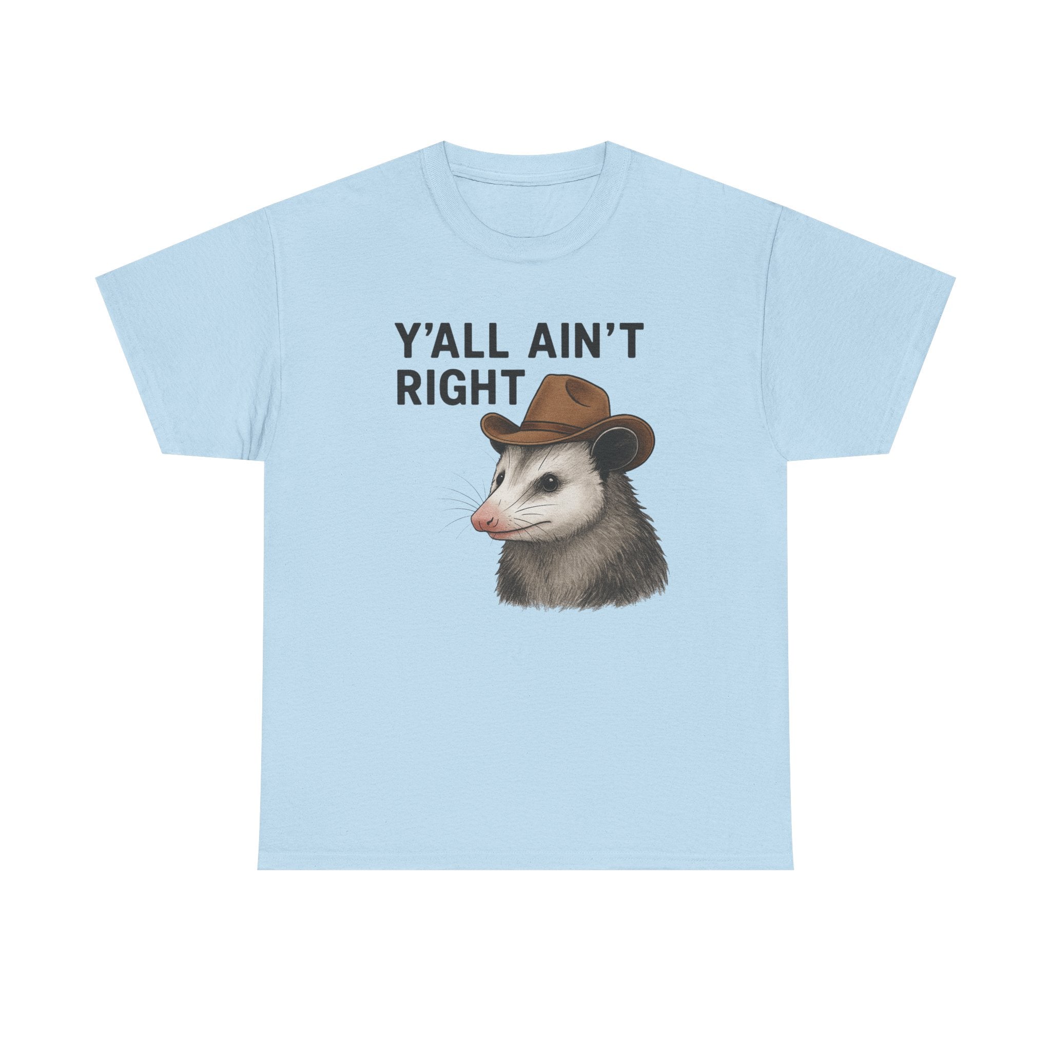 Y'all Ain't Right Possum Tee — Funny Southern Animal T-Shirt