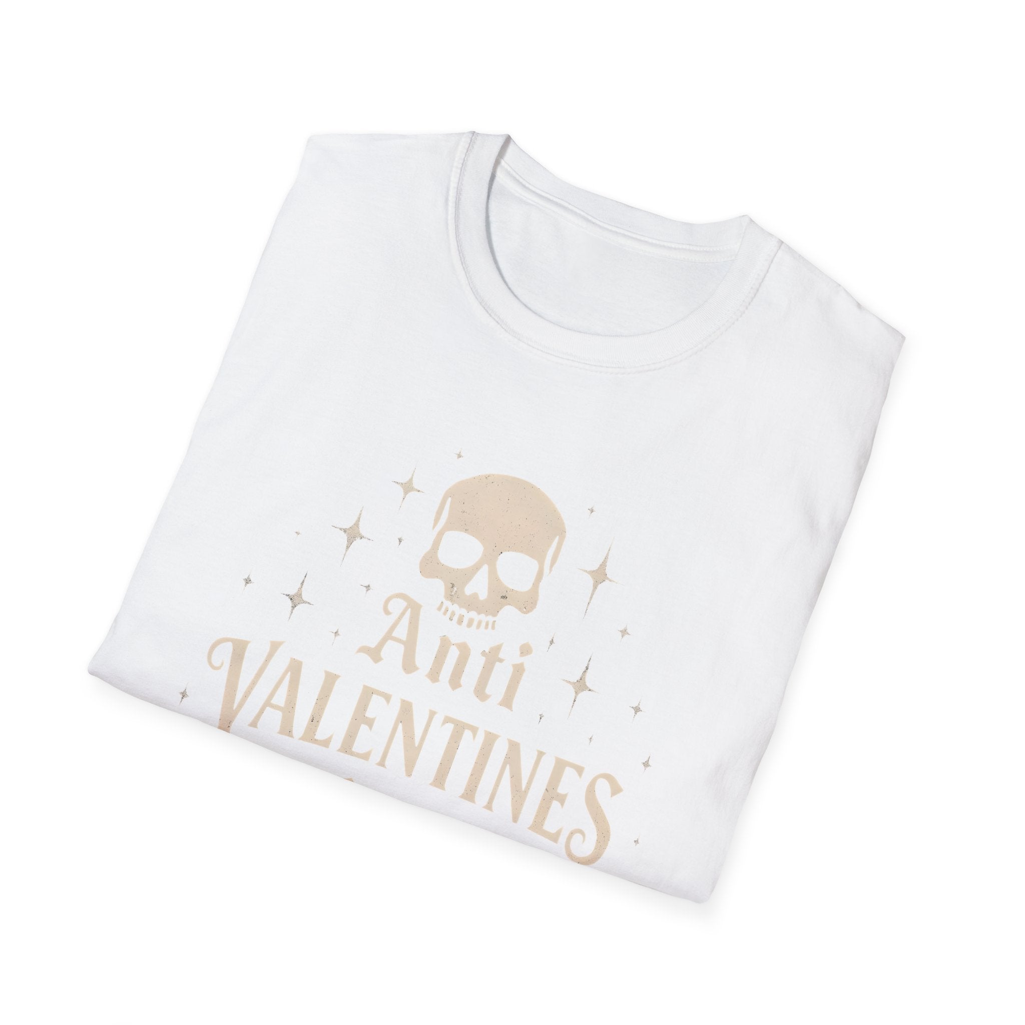 Anti-Valentine's Club Skull T-Shirt — Funny Anti-Valentine Tee    Trendy T-Shirt
