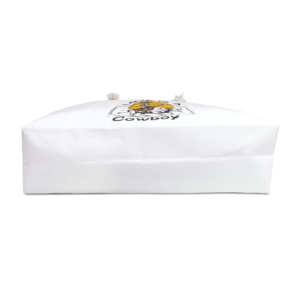 Weekender Bag — "Love Is a Cowboy" Canvas Travel Tote Trendy Tote  Farm life