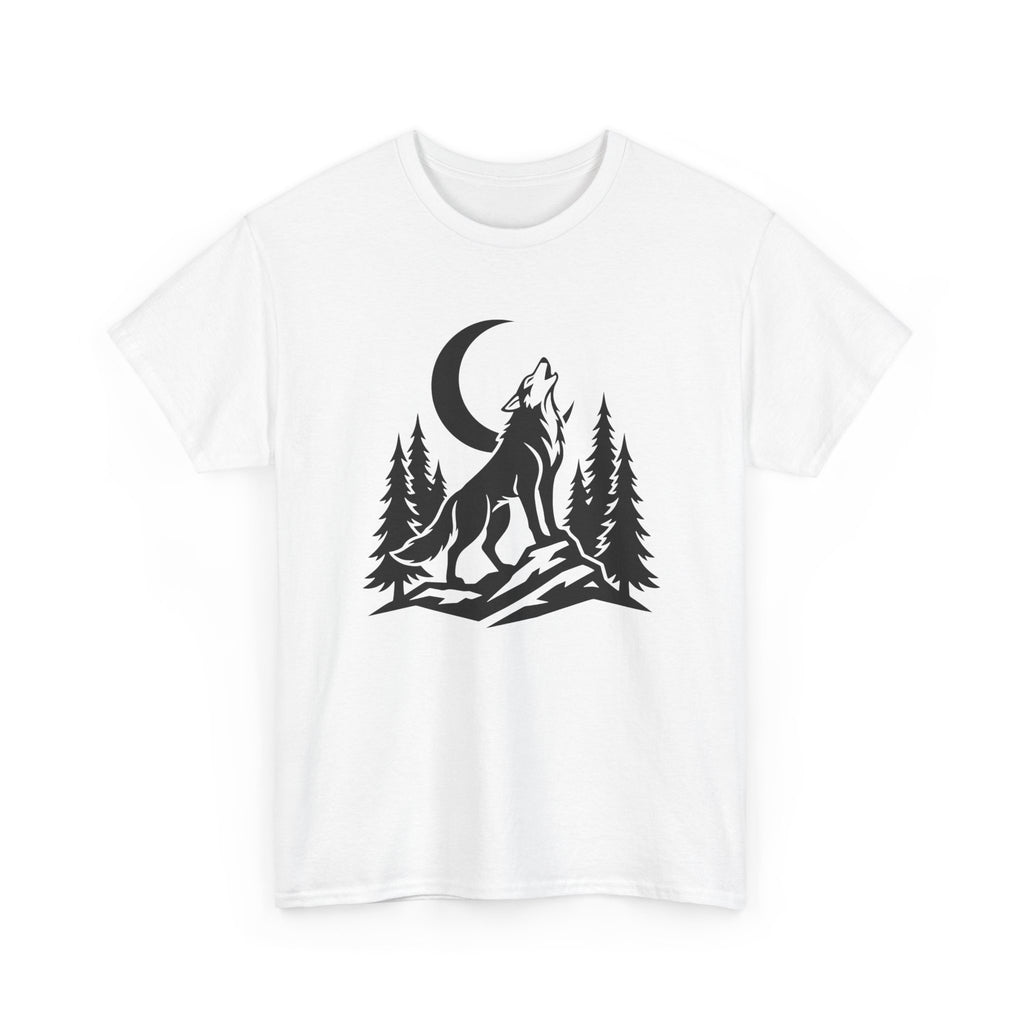 Wolf Howl Tee — Moonlit Wilderness Graphic T-Shirt