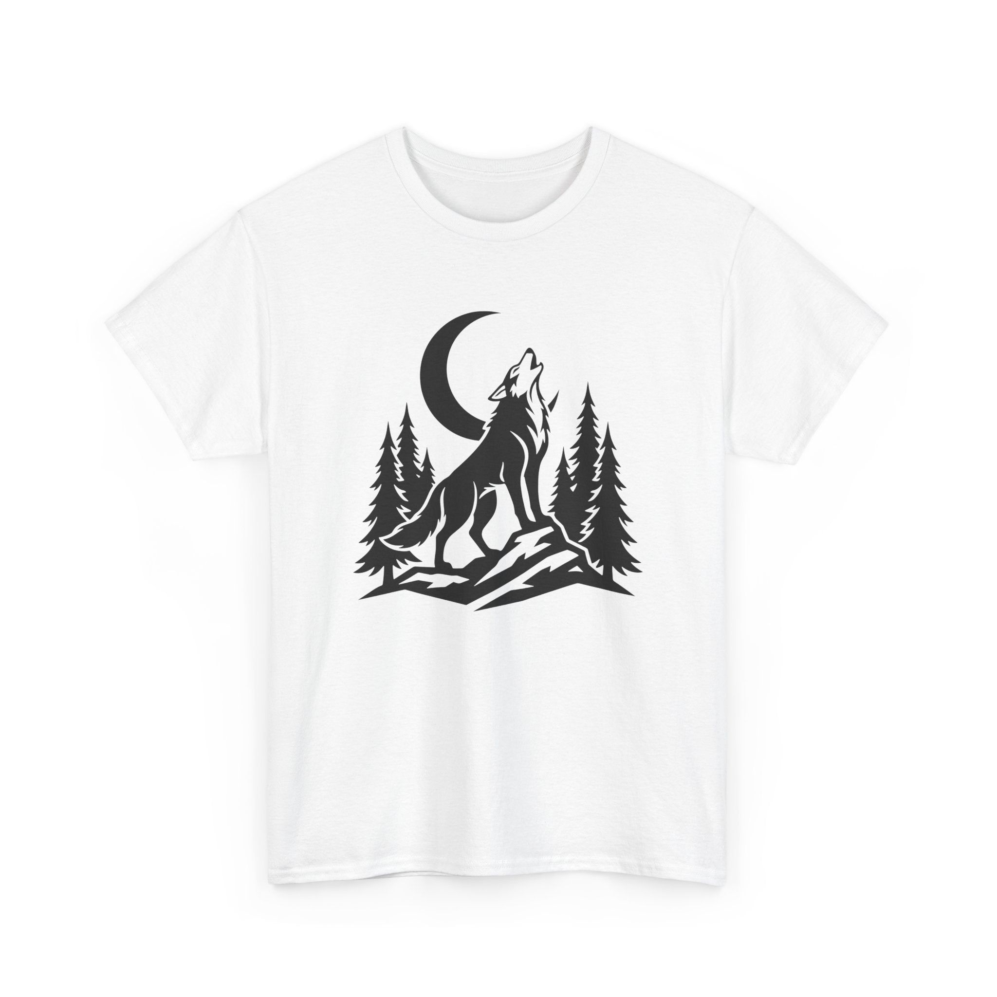 Wolf Howl Tee — Moonlit Wilderness Graphic T-Shirt