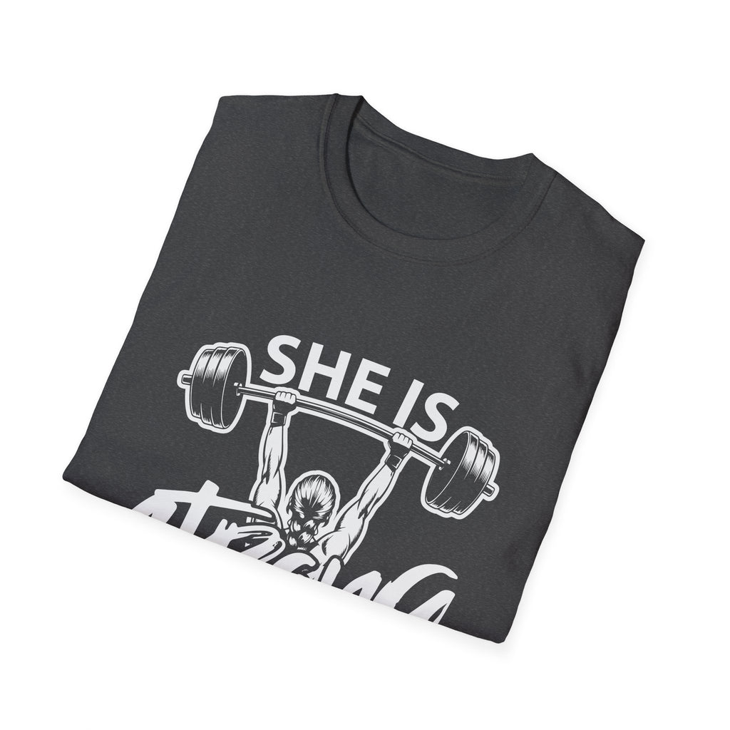 She Is Strong Inspirational T-Shirt — Empowerment Tee for Women