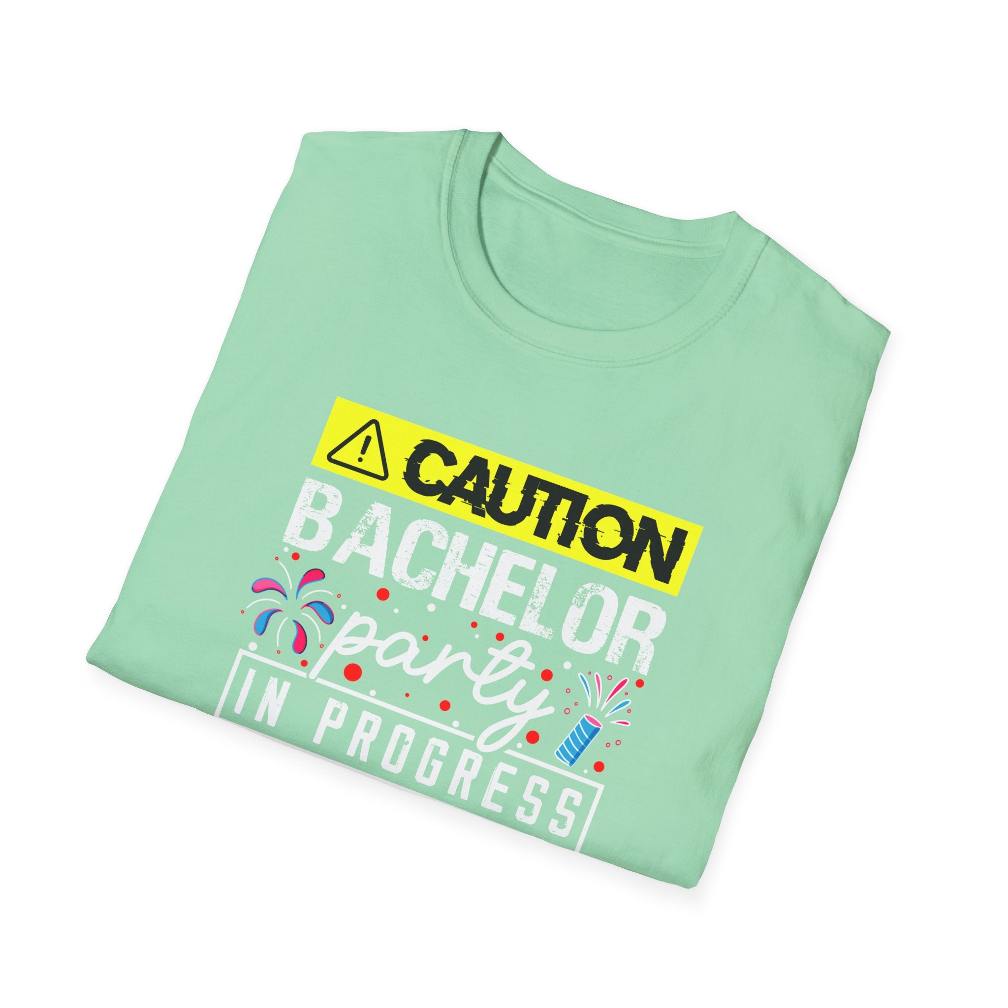 Bachelor Party Caution In Progress T-Shirt
