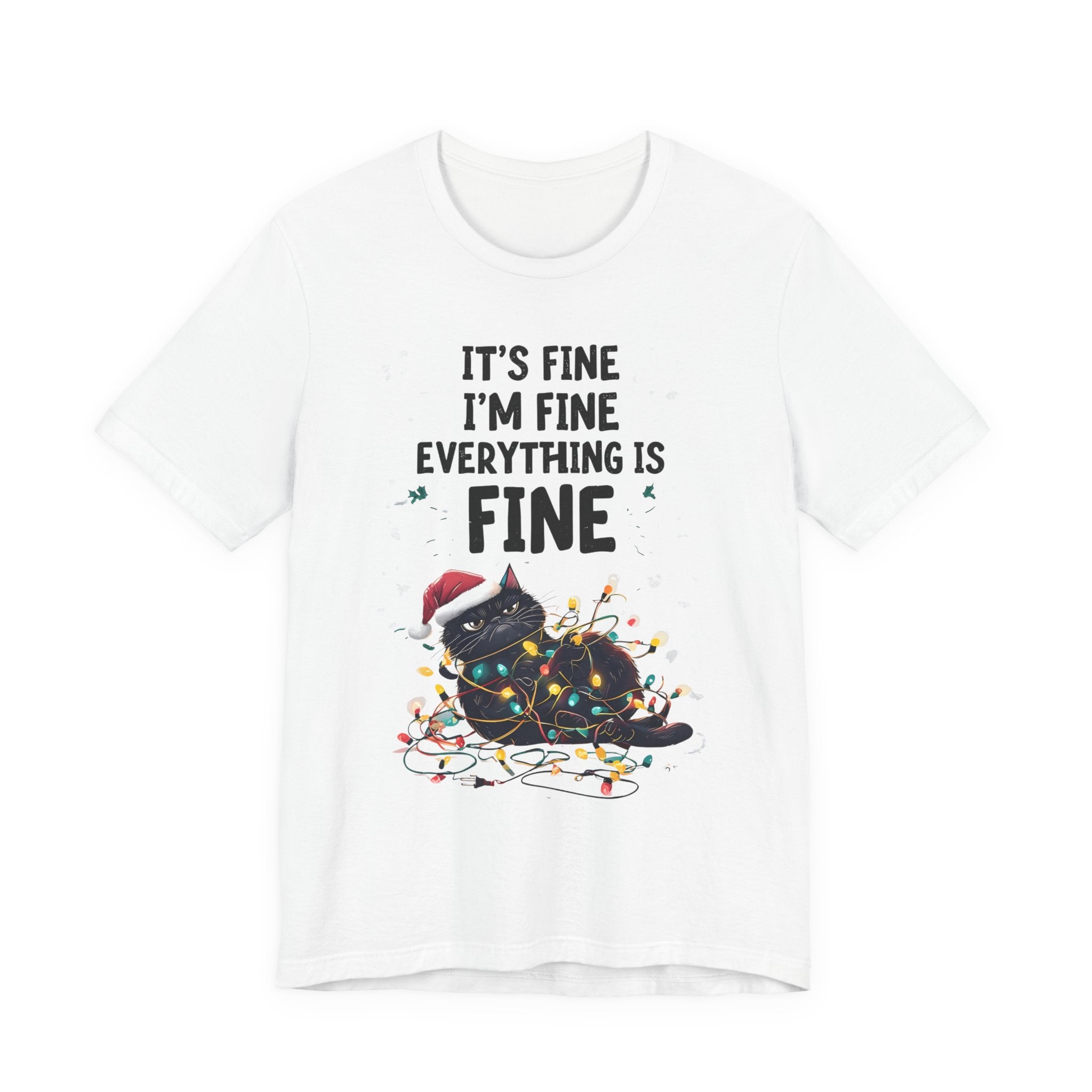 Funny Cat Lovers Christmas Tee