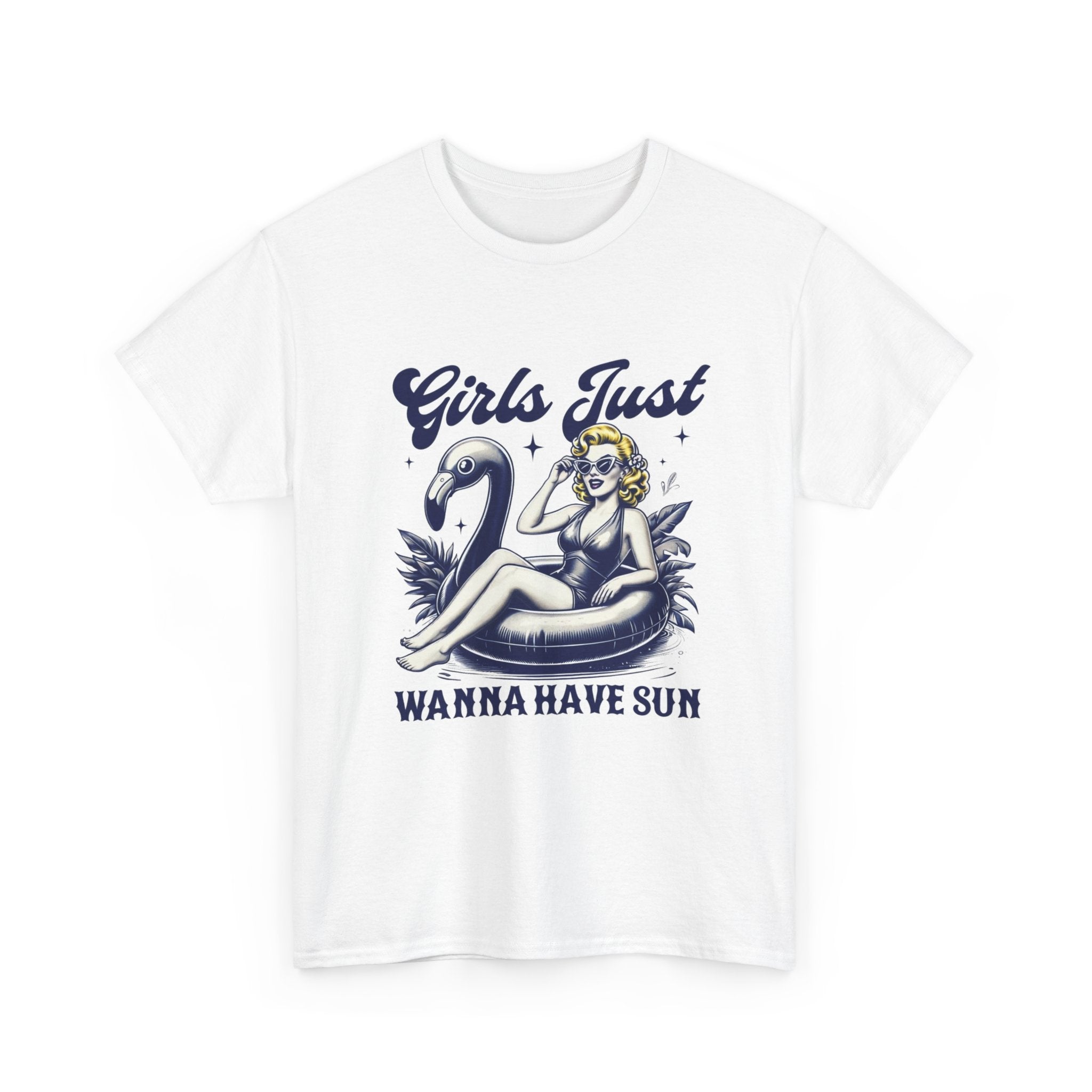 Girls Just Wanna Have Sun Tee, Summer T-Shirt, Vacation Top, Beach Wear, Fun Graphic Shirt