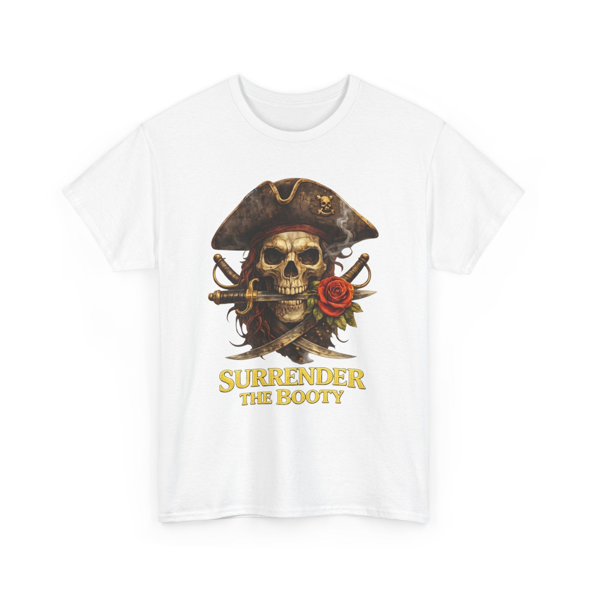 Pirate Skull Tee — "Surrender the Booty" Graphic T‑Shirt
