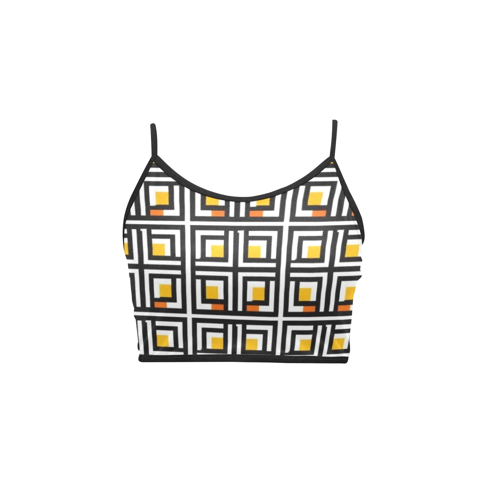 Vintage Elite Society Women's Spaghetti Strap Crop Top