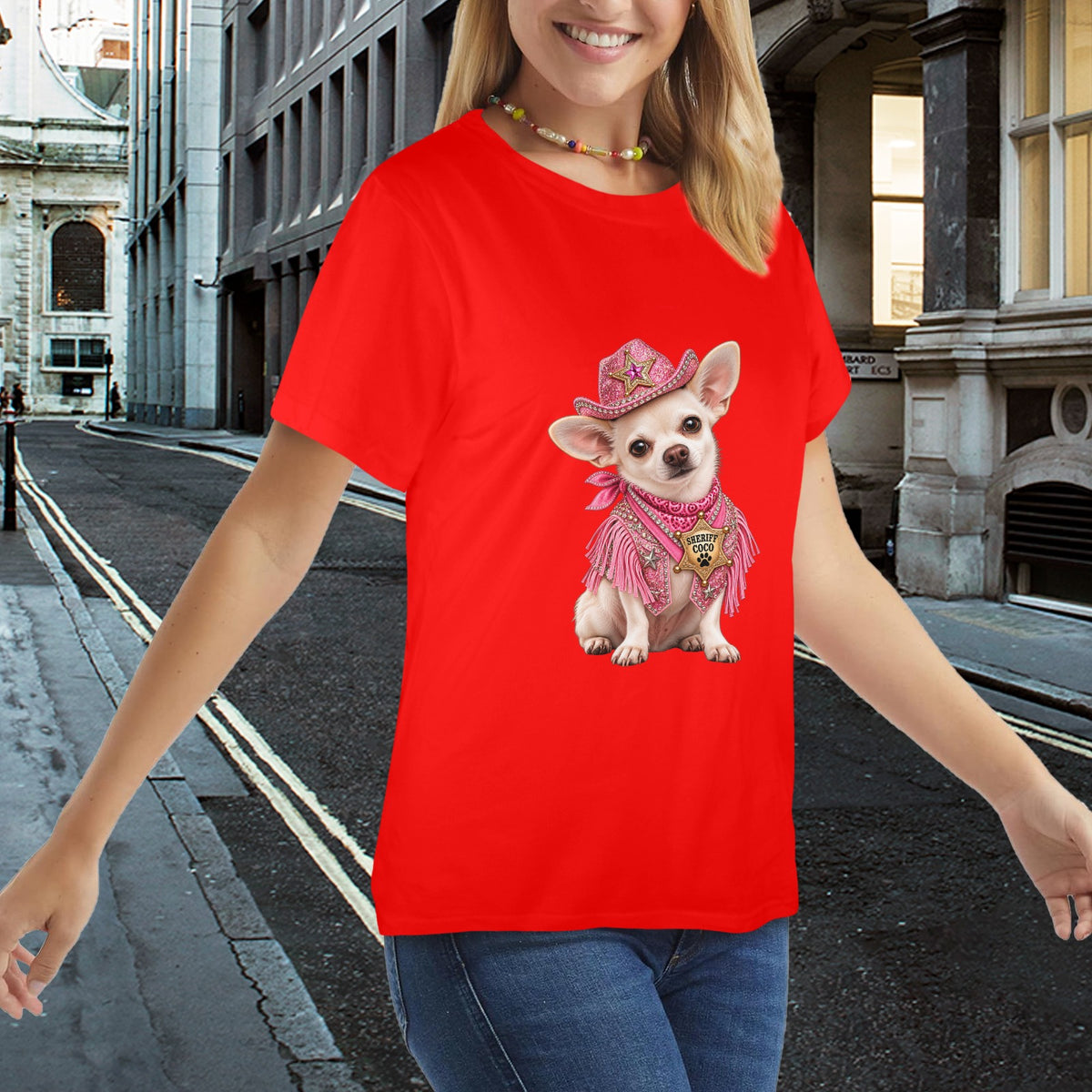 Sheriff Coco –Paw & Order Ladies Tee