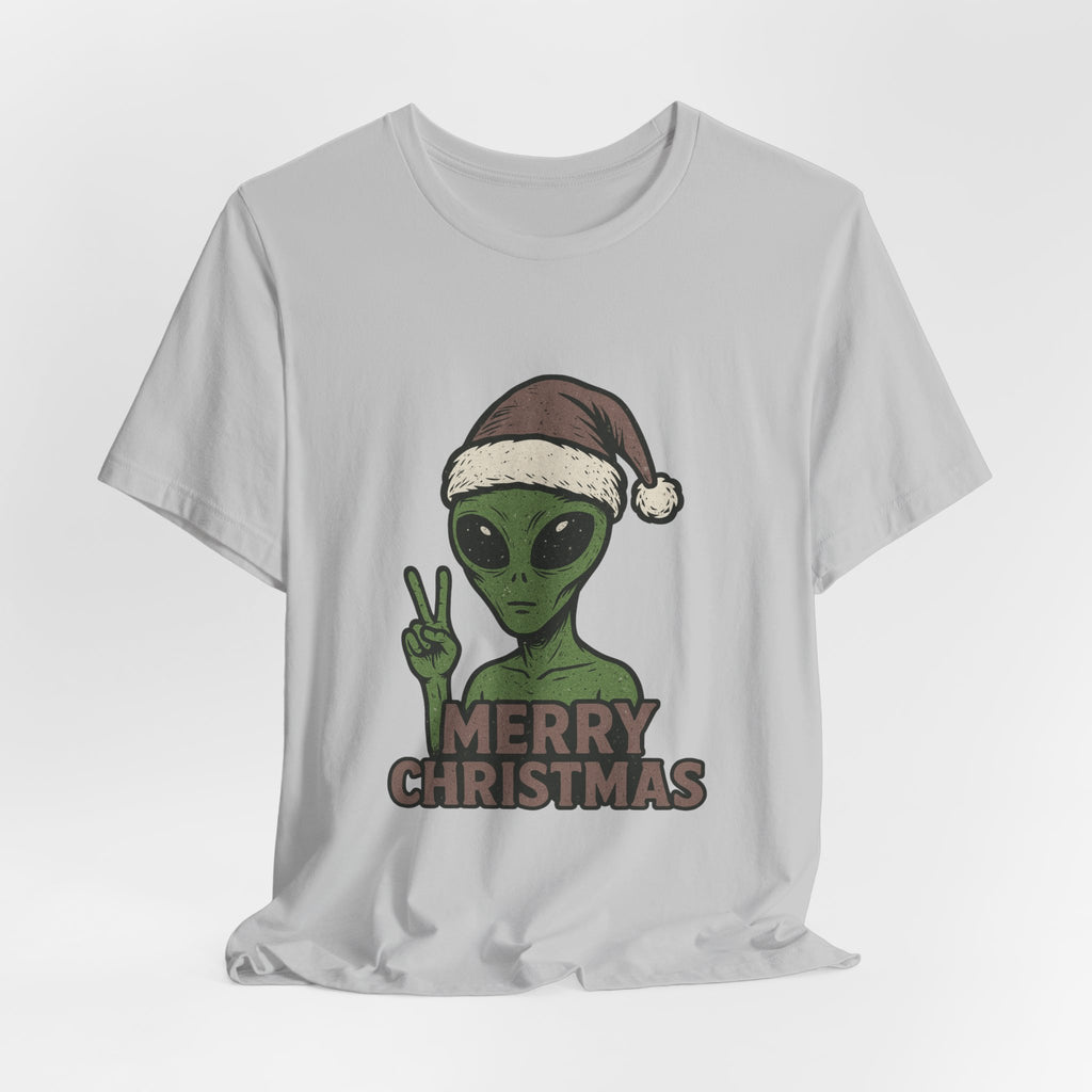Funny Alien Merry Christmas Unisex Tee