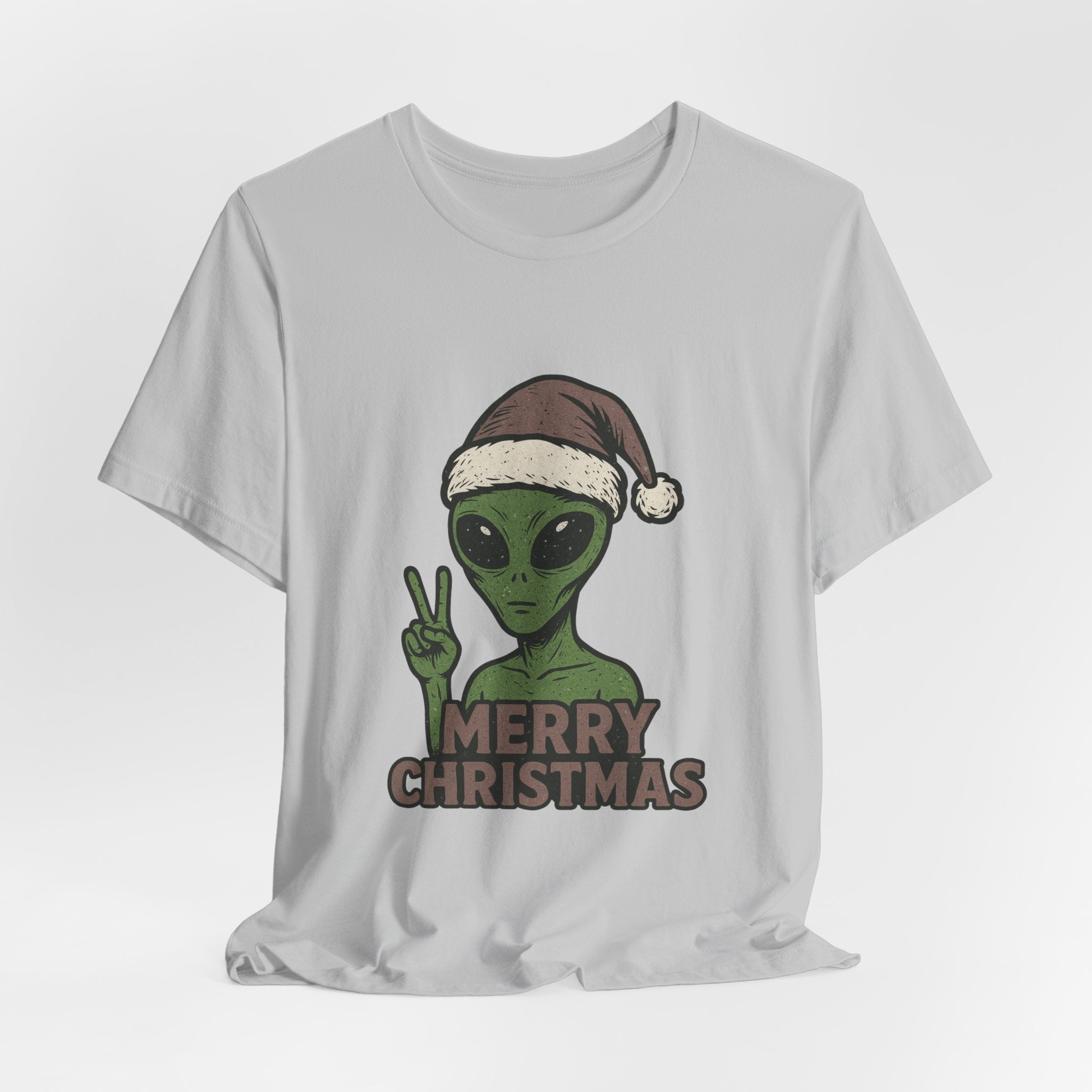Funny Alien Merry Christmas Unisex Tee