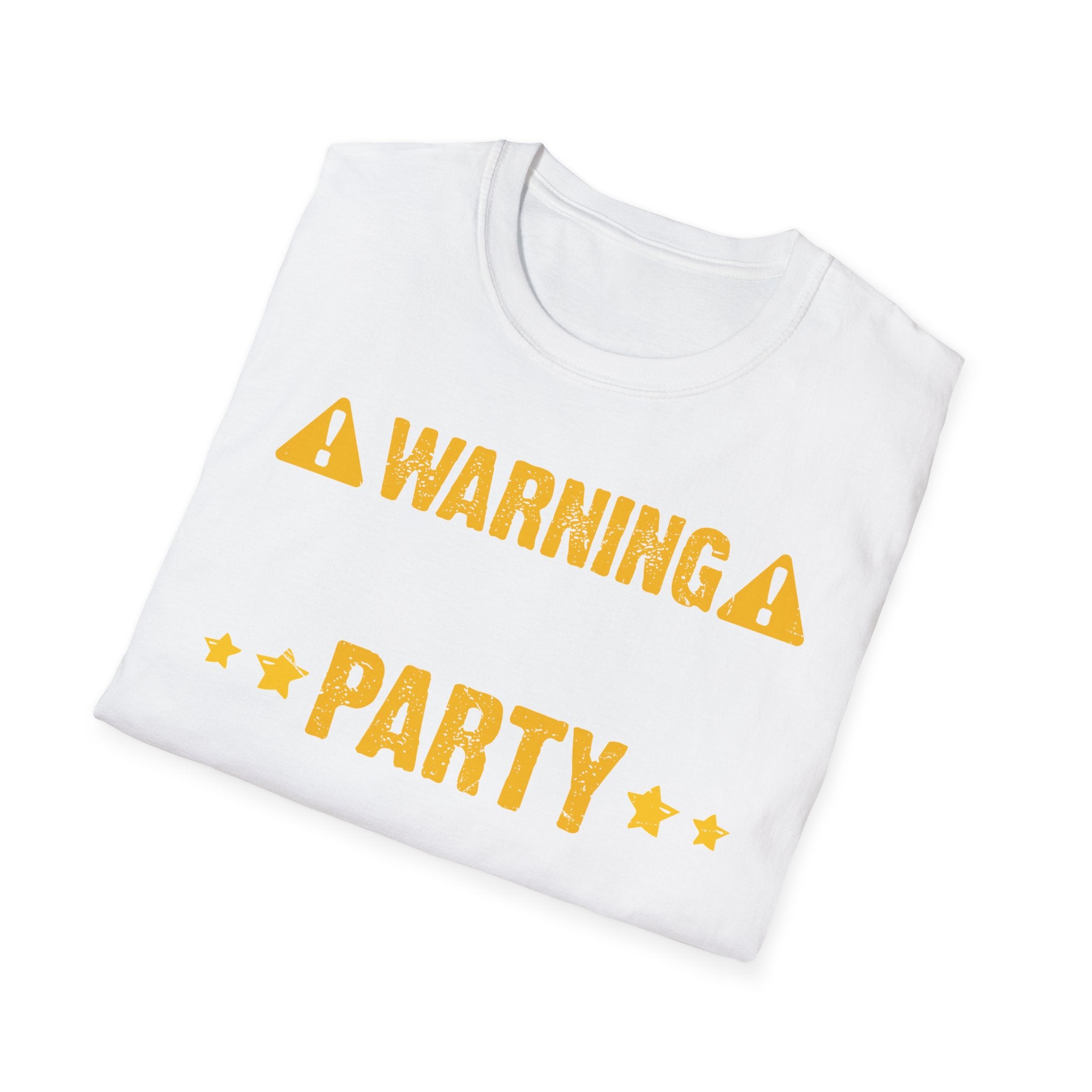 Party Progress T-Shirt — Warning Party Progress Graphic Tee