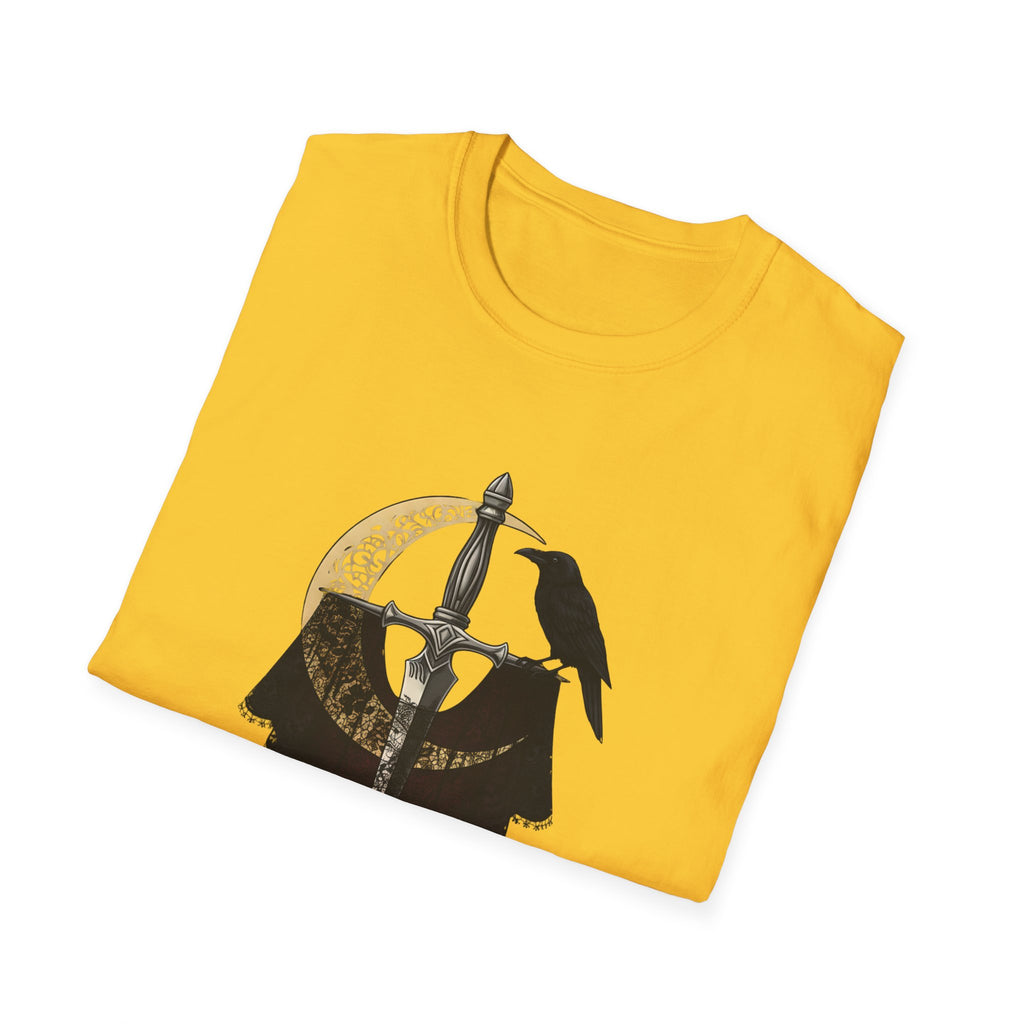 Dark Desire Sword & Raven Gothic Moon T-Shirt     Trendy TShirt
