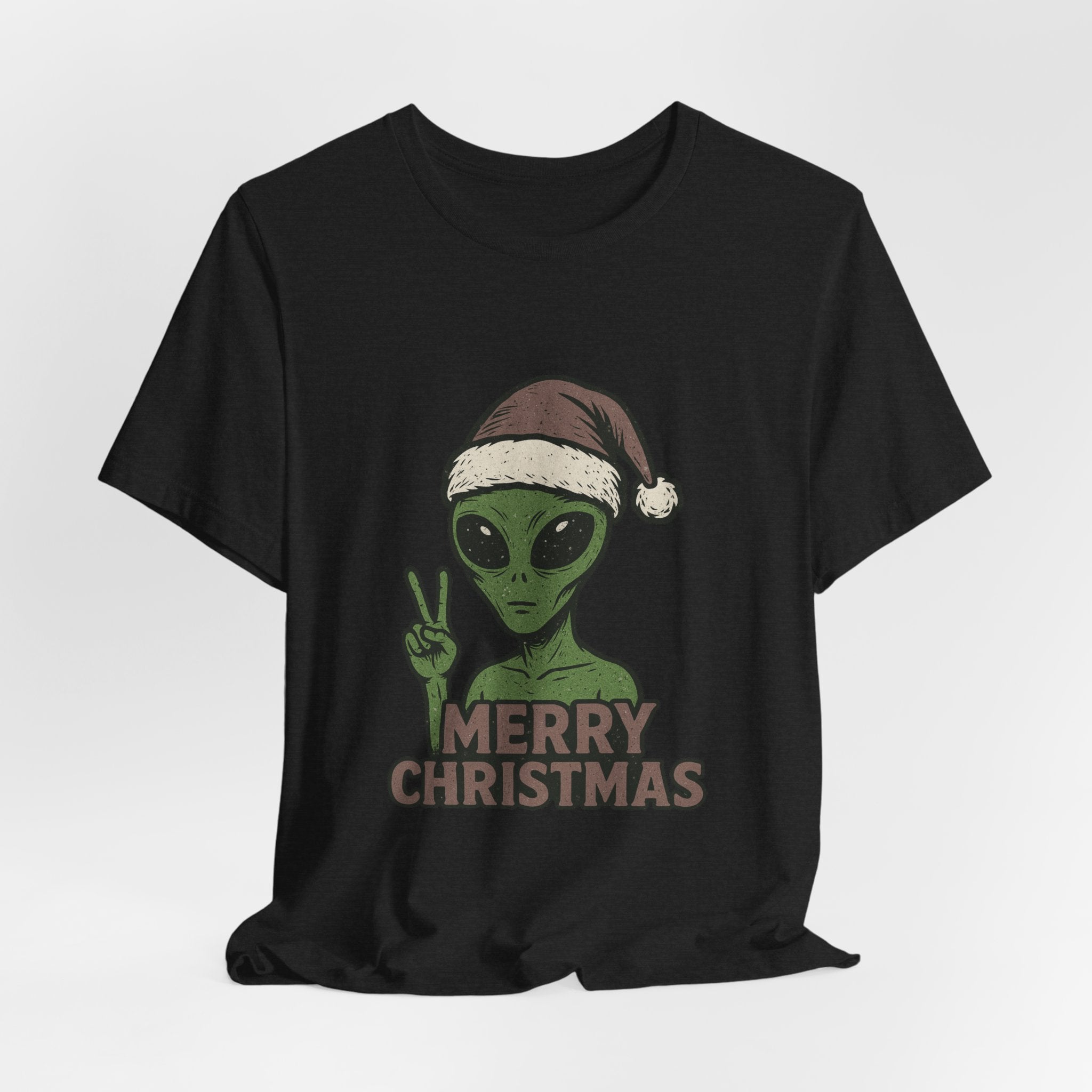 Funny Alien Merry Christmas Unisex Tee