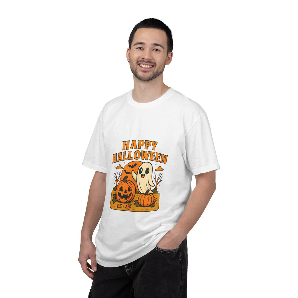 Unisex Garment-Dyed T-shirt - Happy Halloween Design