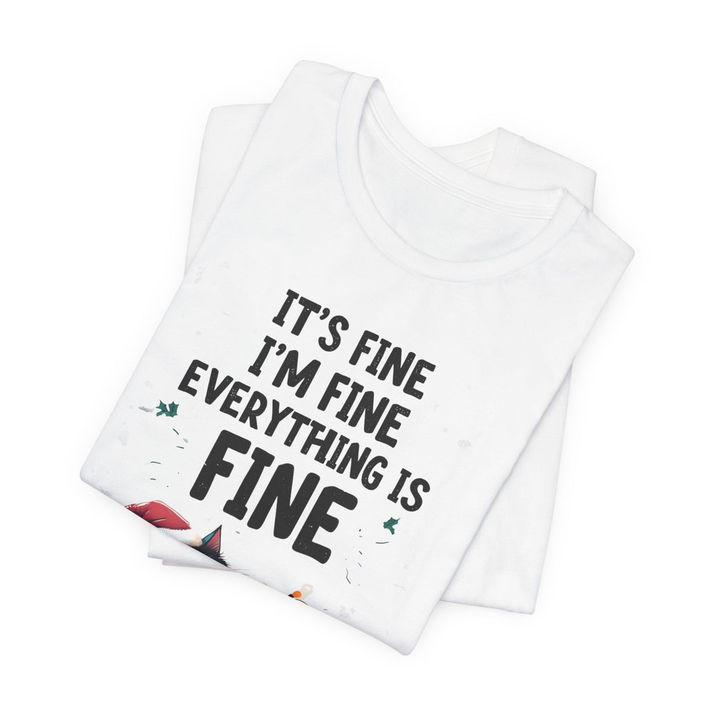 Funny Cat Lovers Christmas Tee