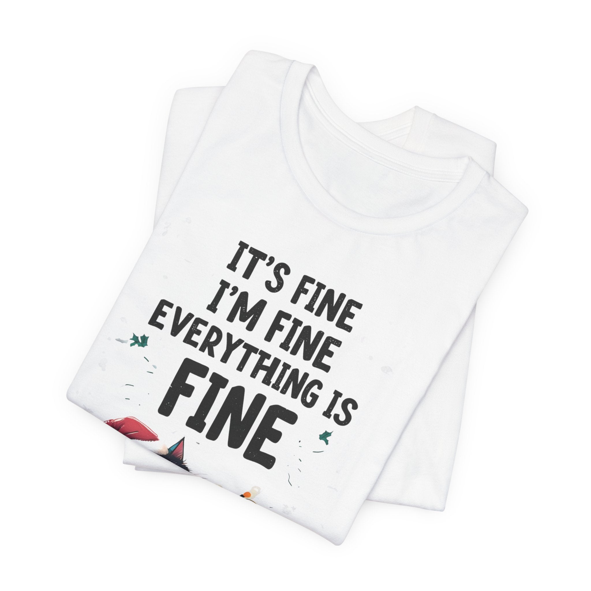 Funny Cat Lovers Christmas Tee
