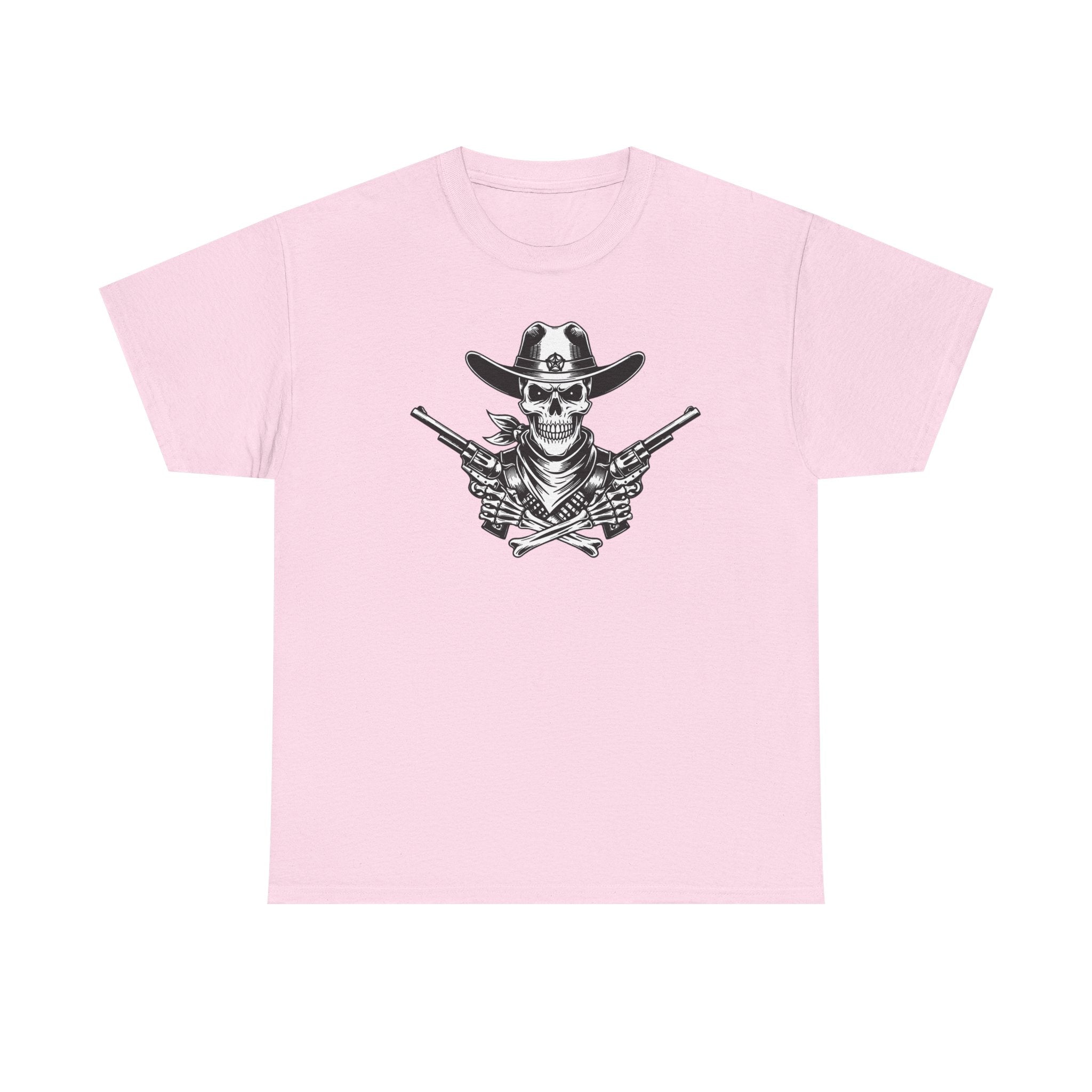Skull Cowboy T-Shirt — Western Gunslinger Graphic Tee