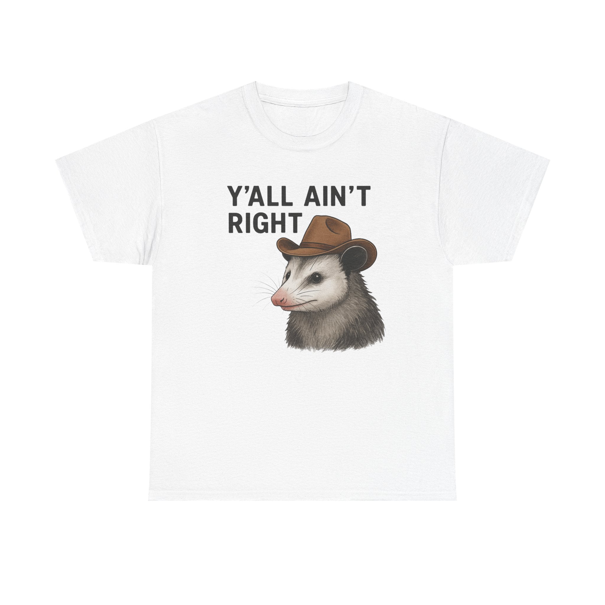 Y'all Ain't Right Possum Tee — Funny Southern Animal T-Shirt